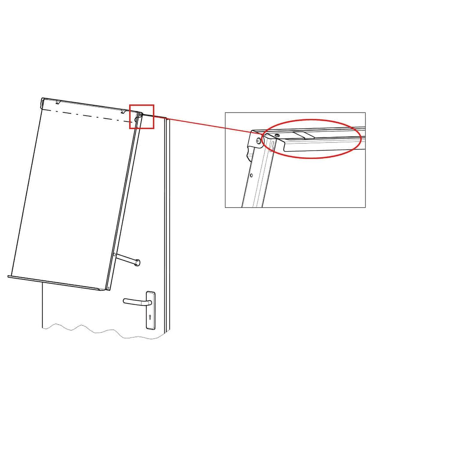 Holding bracket for flipchart MAULoffice, wall