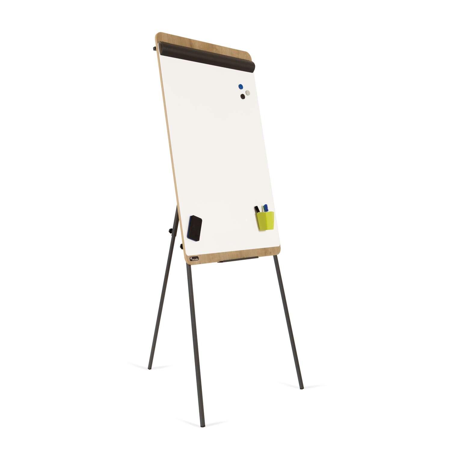 Rocada Flipchart NATURAL 67 x 70 x 190 cm anthrazit eiche