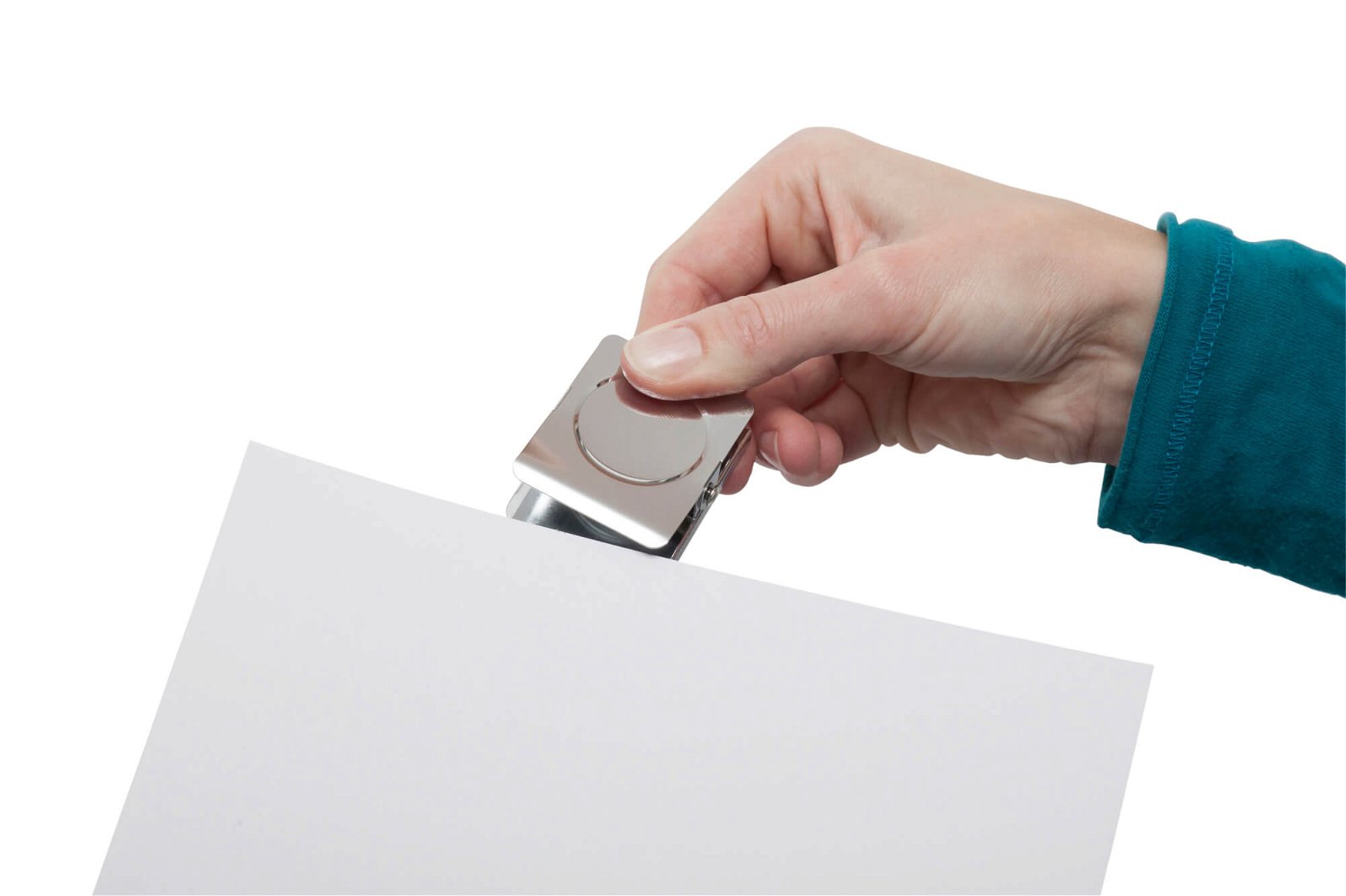 Papier-Klemmer mit Magnet, SB-Verpackung