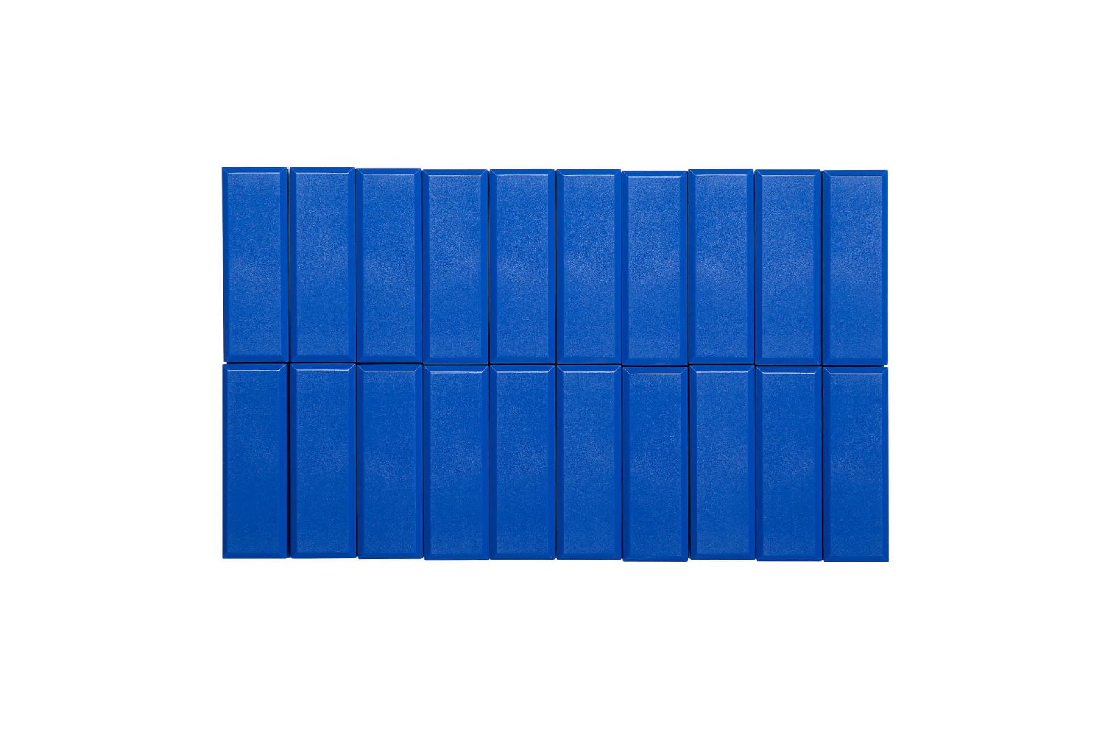 Facetterand-Magnet MAULpro 53 x 18 mm, 1 kg, 20 St./Set, blau