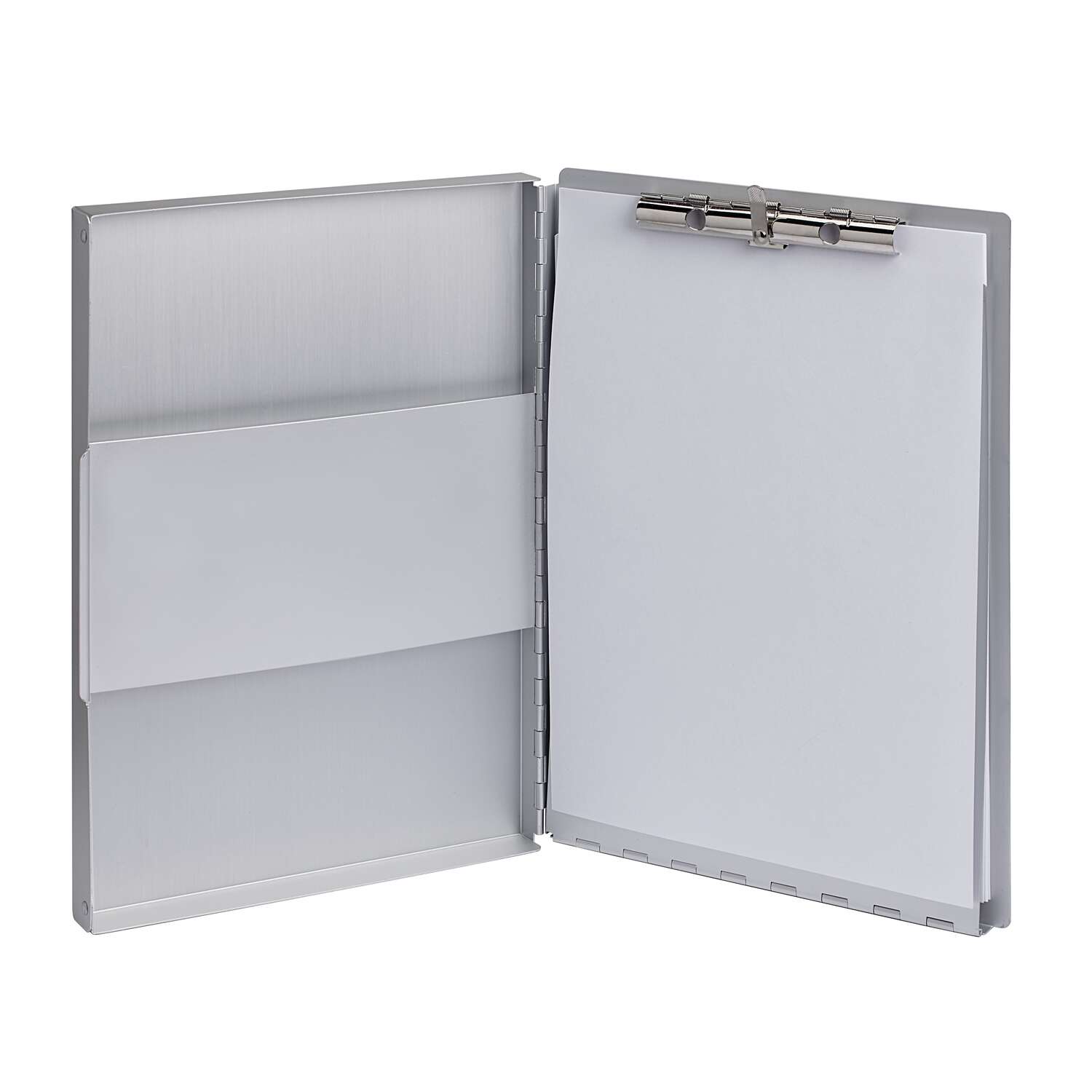 A4 aluminium clipboard MAULassist with storage box