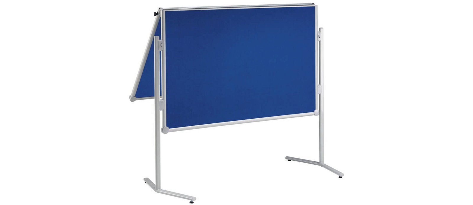 Moderationstafel MAULpro klappb. Textil blau, 150x120cm, grau
