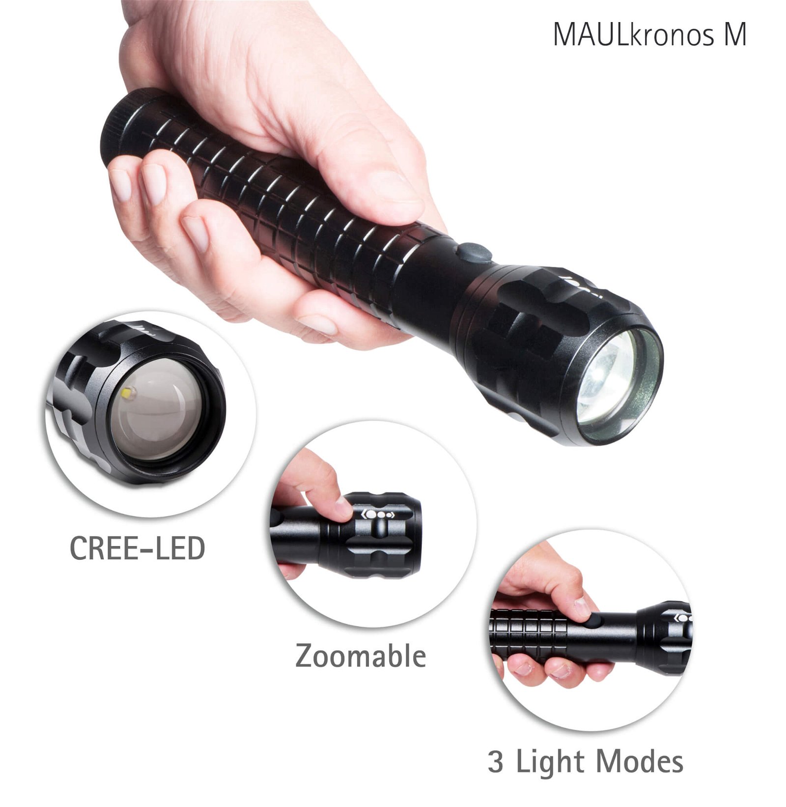 LED-Taschenlampe MAULkronos M - Info