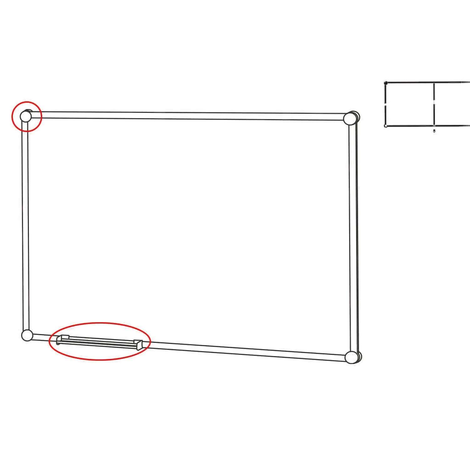 Eckkappen-Set für Endlos-Whiteboards MAULpro