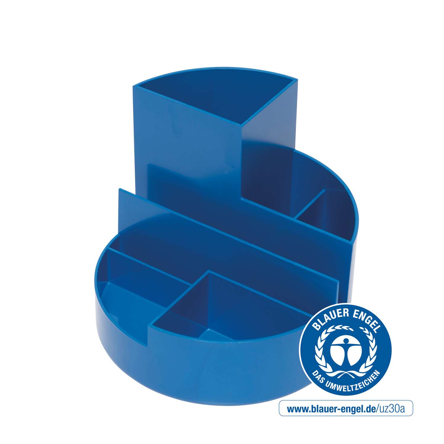 Pennenkoker MAULroundbox,85% recycling, Blauwe Engel