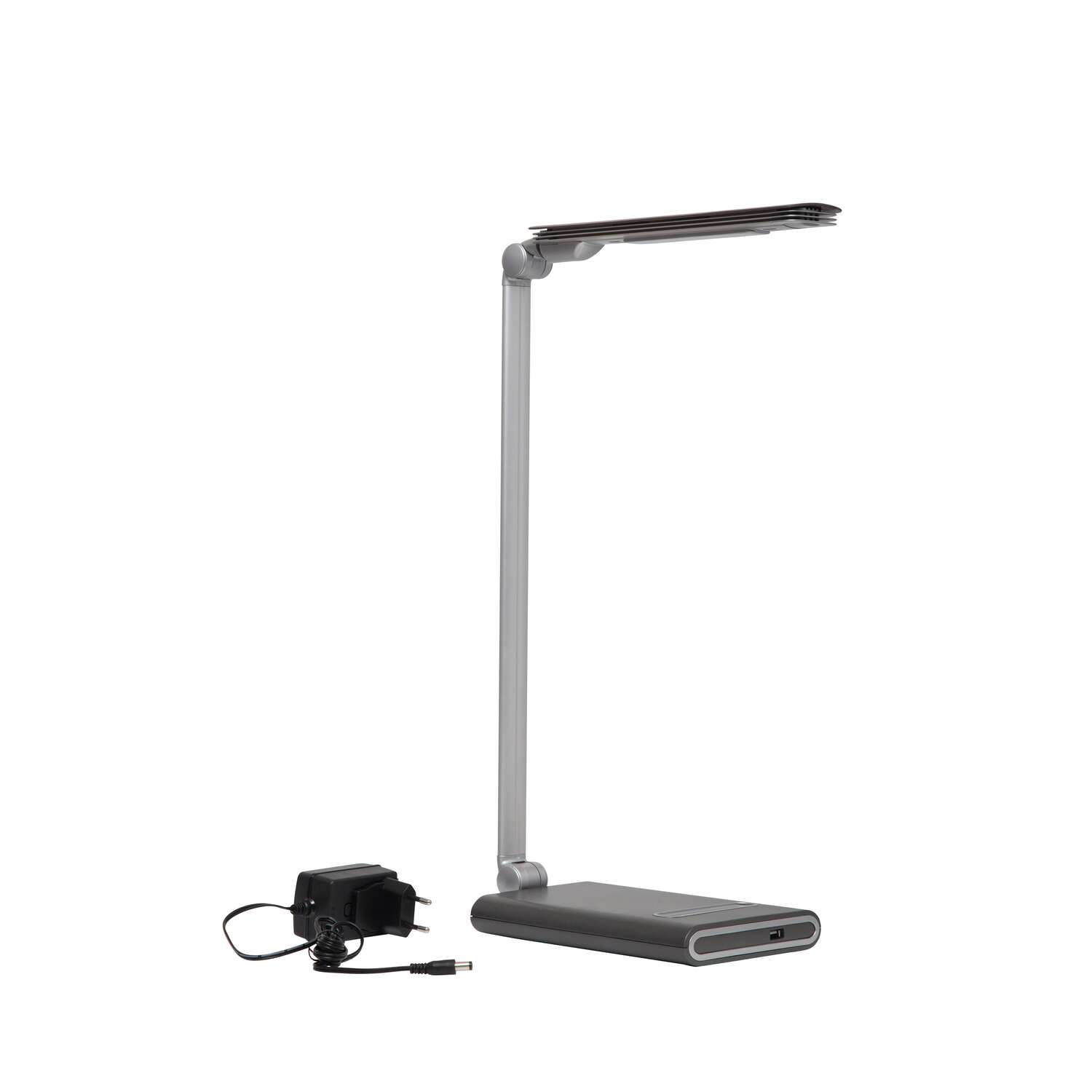 LED desk lamp MAULpure, dimmable, USB port