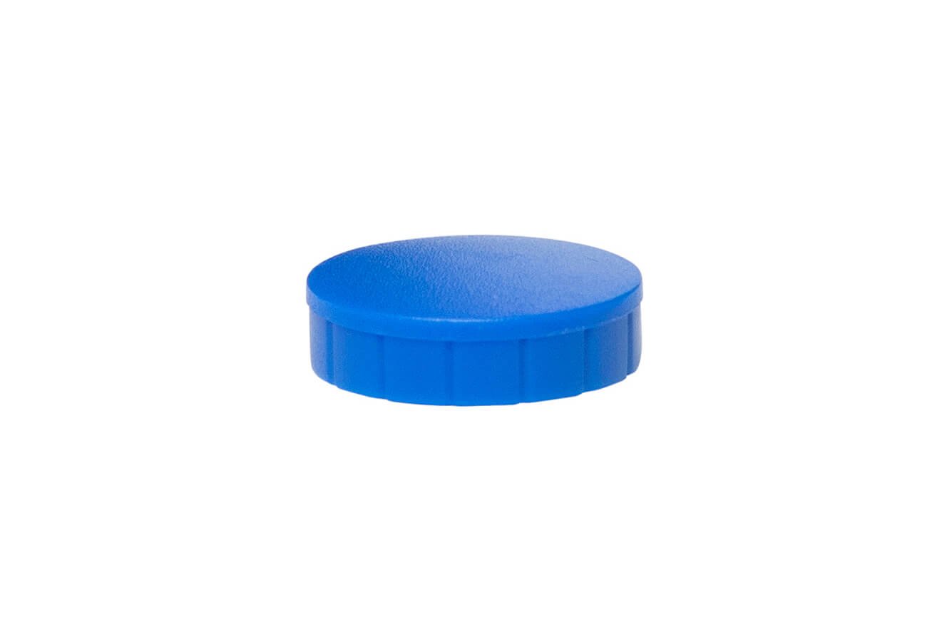 Magnet MAULsolid Ø 24 mm, 0,6 kg Haftkraft, 10 St./Ktn., blau