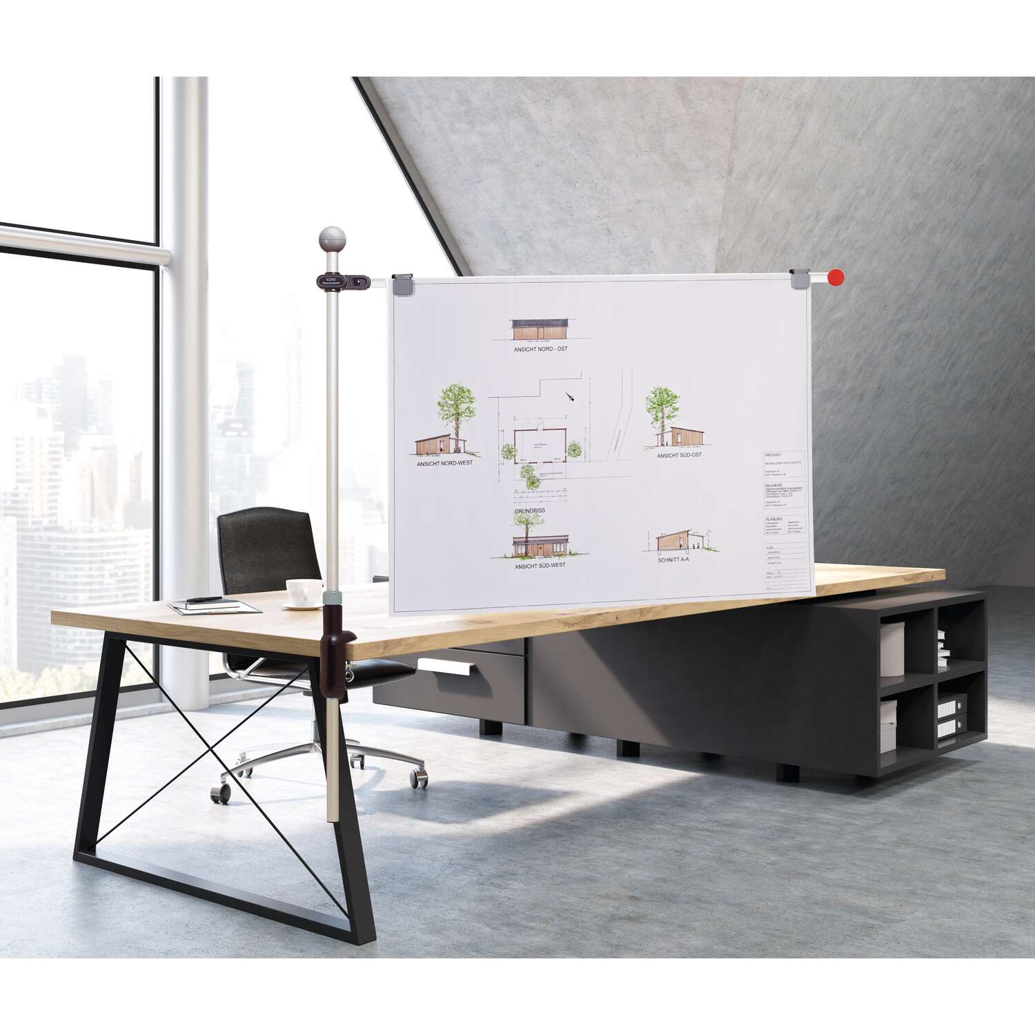 Porte-plans de table 