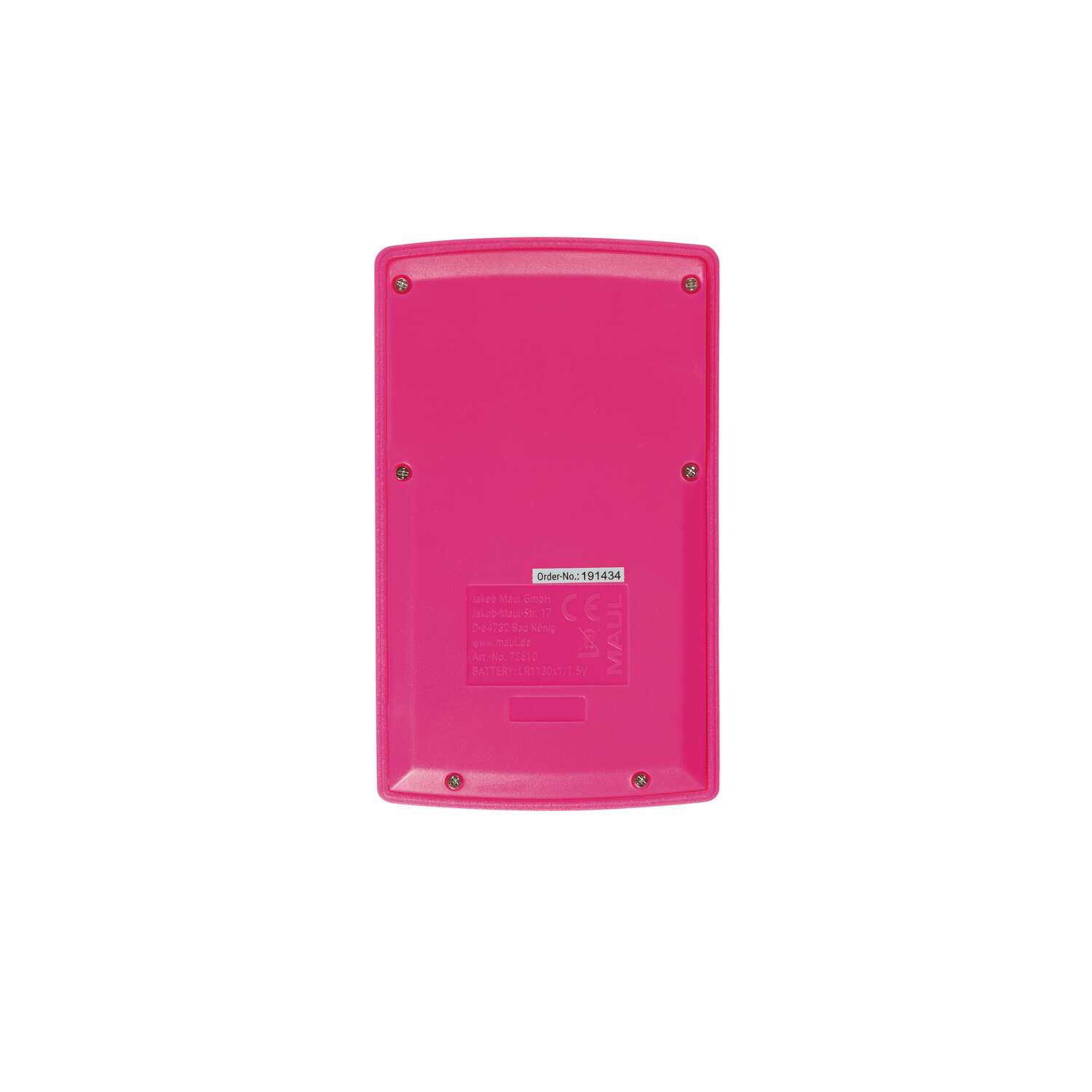 MAUL Calculator M 8 Solar Battery 1-line, 8 digits pink