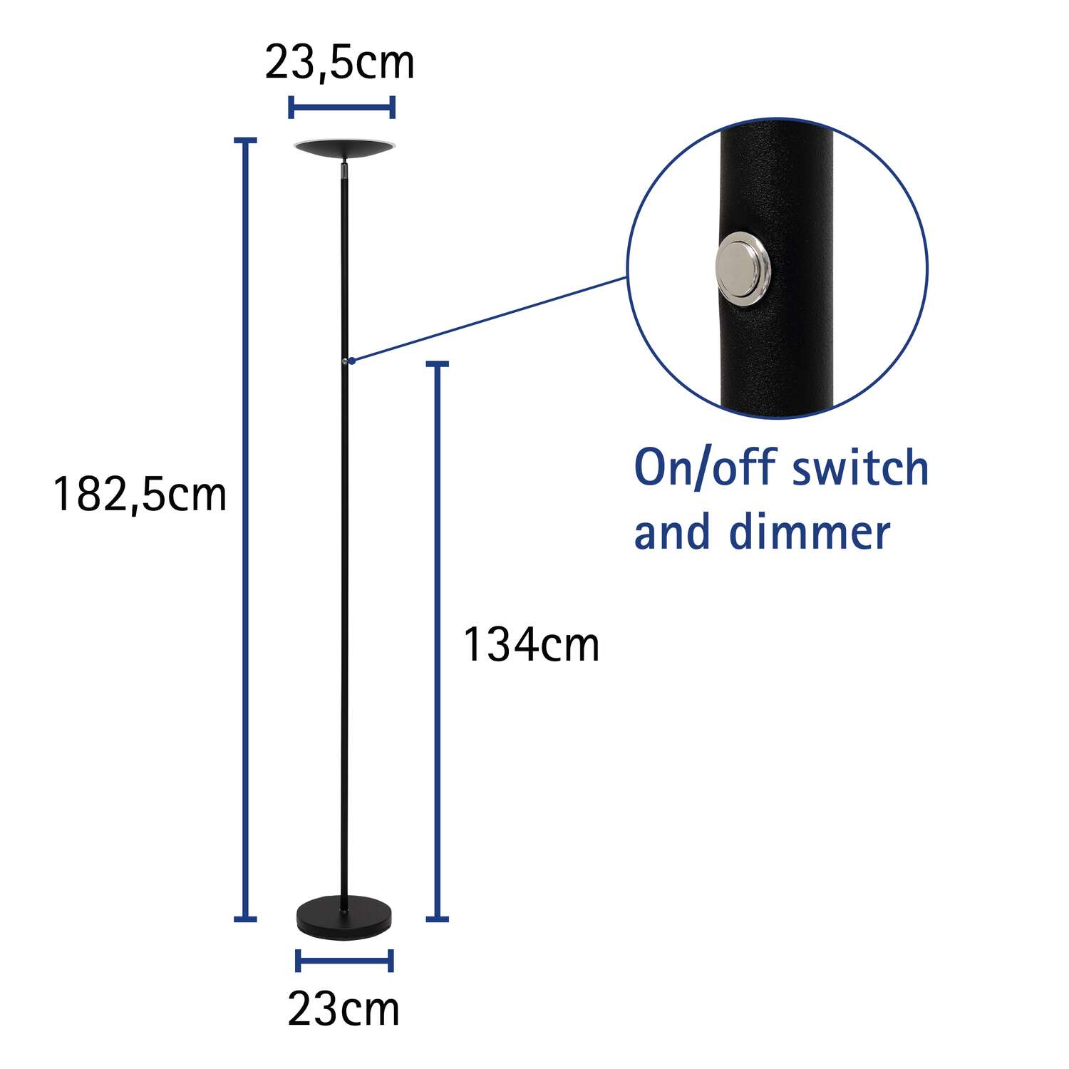 LED Standleuchte MAULsphere, dimmbar