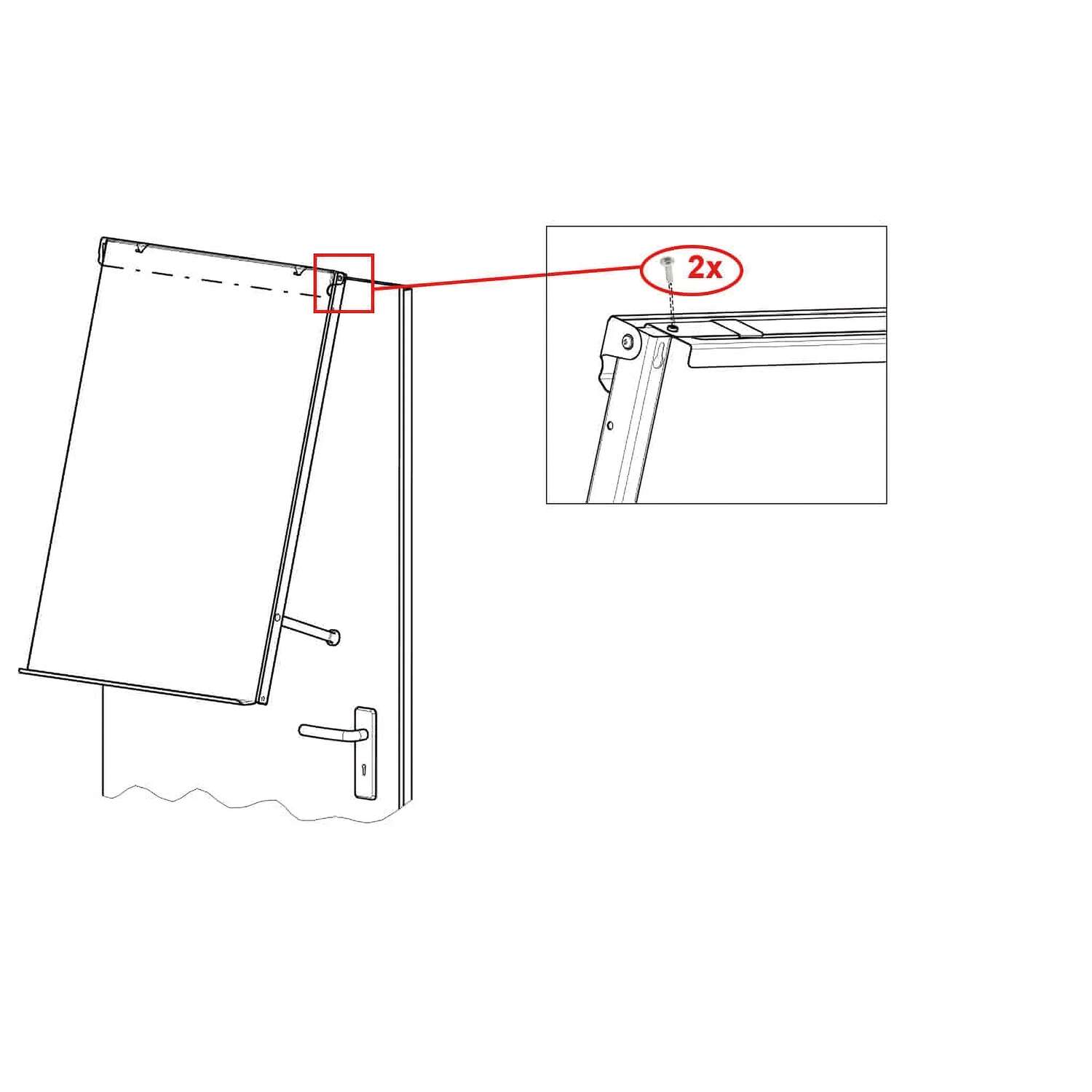 Holding bracket screw for flipchart MAULoffice, wall