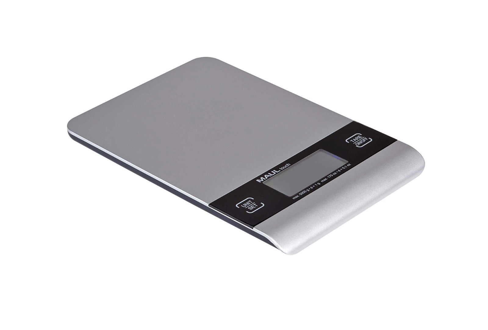 Briefwaage MAULtouch mit Batterie, 5000 g, silber 