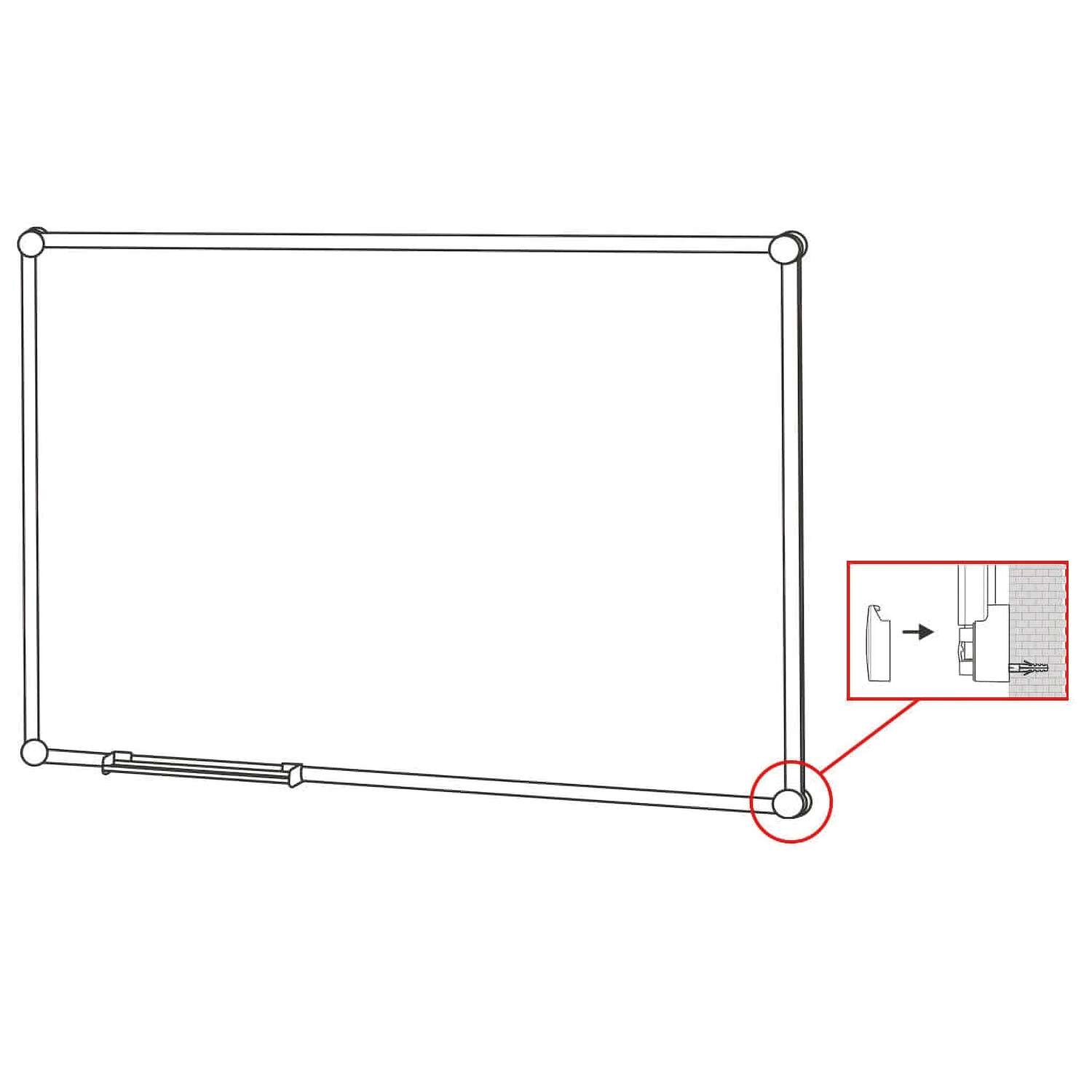 Capuchon d'angle pour tableaux blancs 2000 MAULpro argent