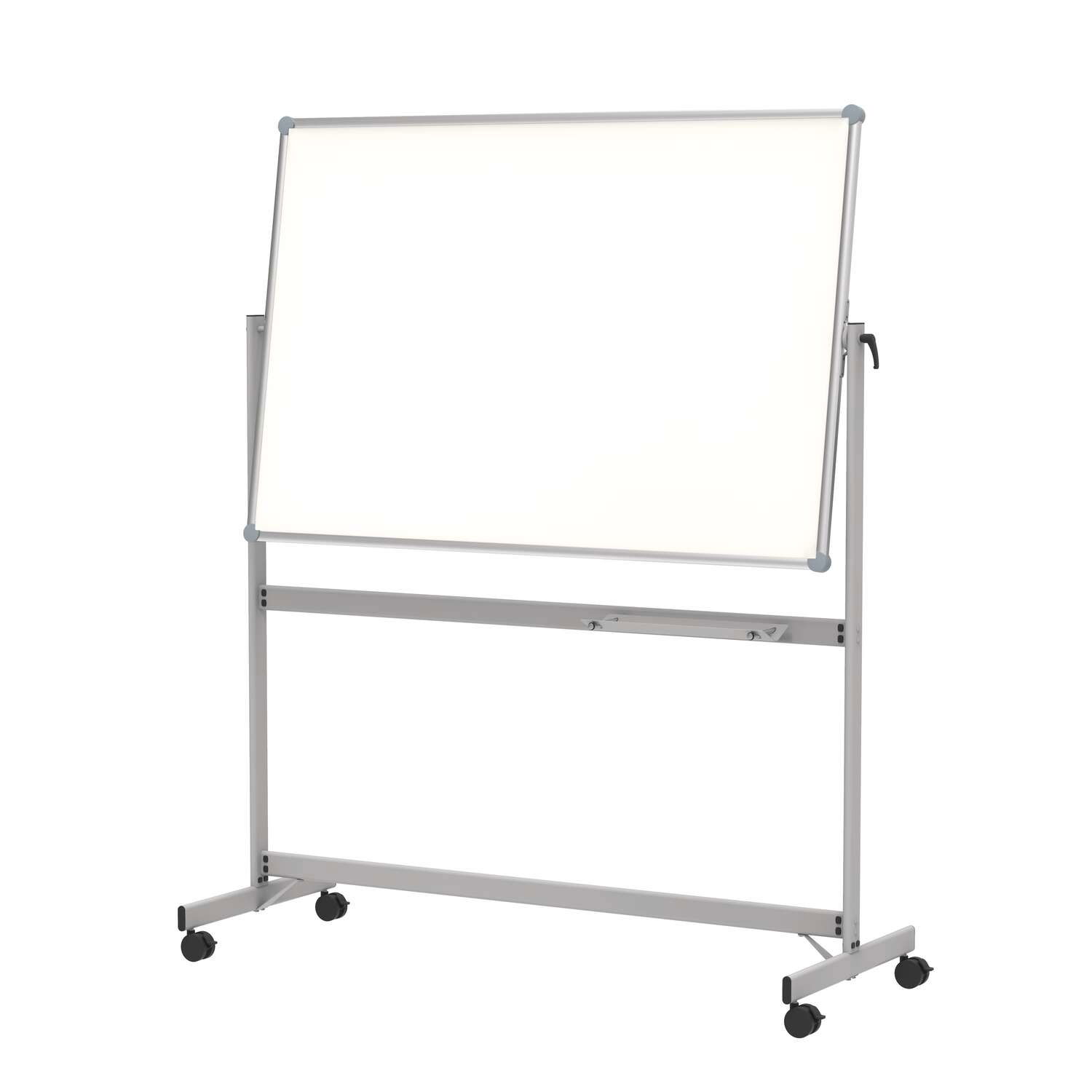 Mobiles Whiteboard MAULpro, drehbar, Emaille, 100x180 cm