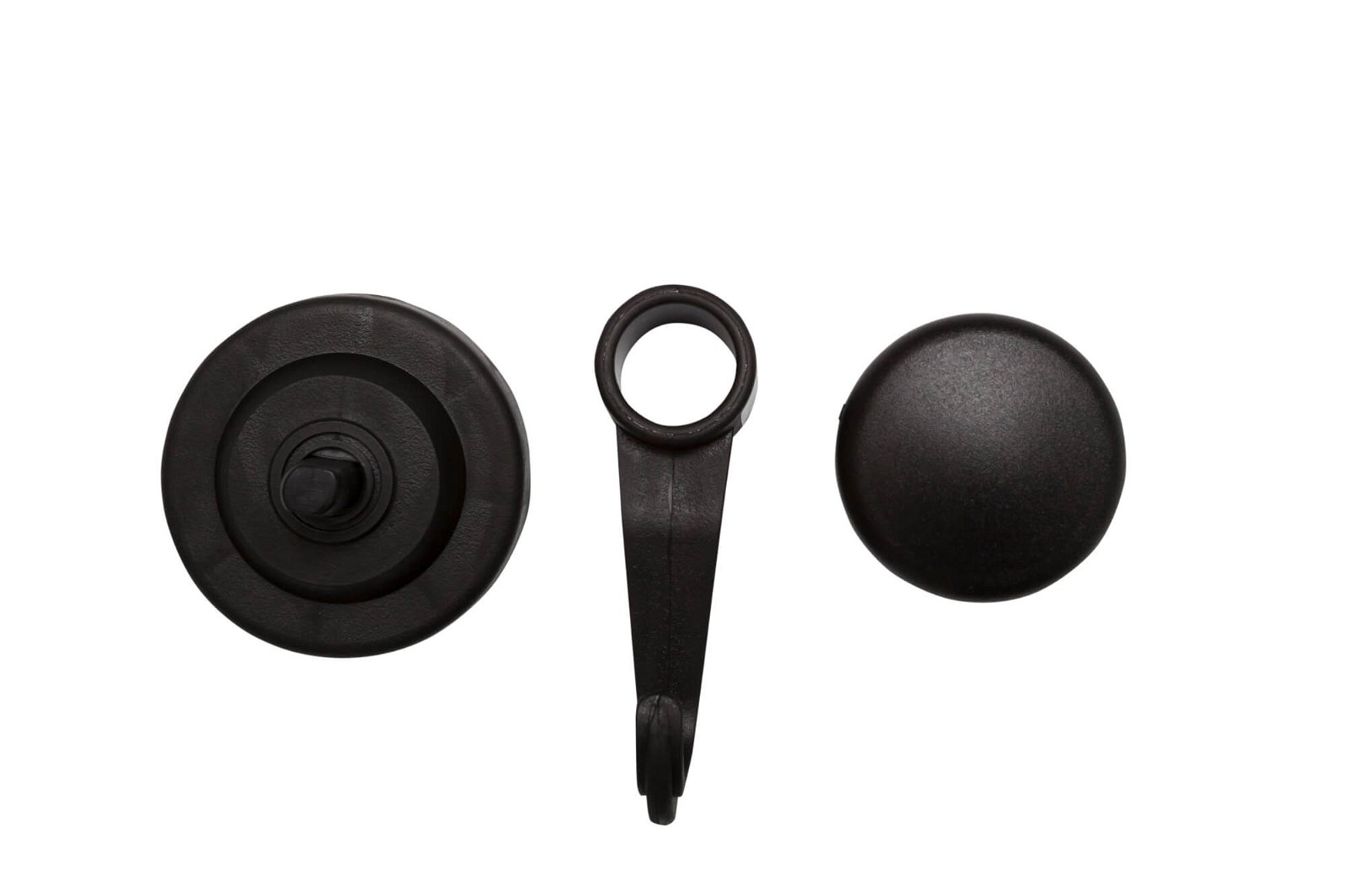 Neodym-Magnet Karusell-Haken Ø 53 mm, 10 kg Haftkraft, schwarz