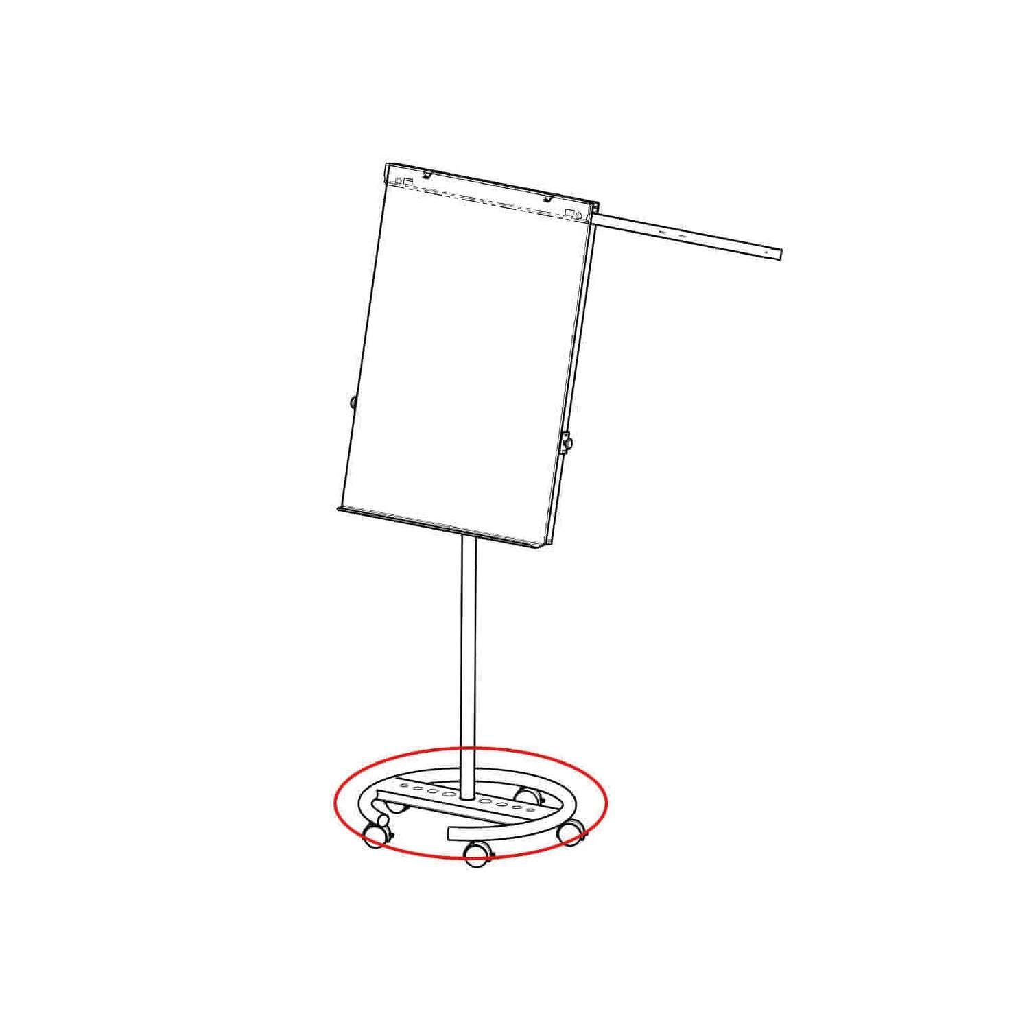 Rundfuß für Flipchart MAULoffice, anthrazit