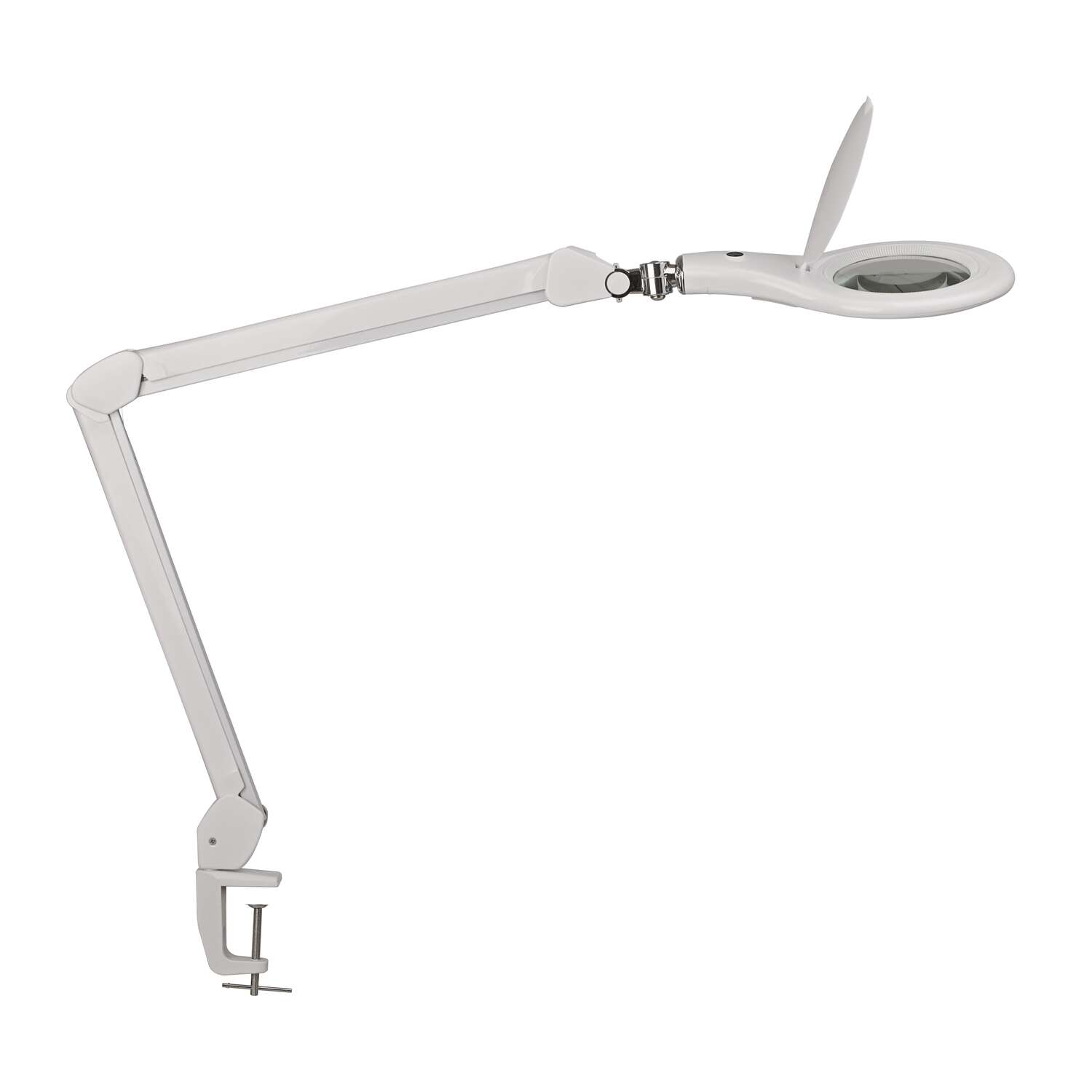 Magnifying LED lamp MAULmakro w. clamp