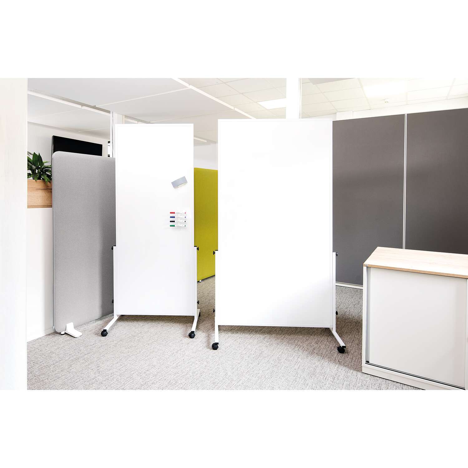 Tableau blanc mobile MAULsolid easy2move 100x180 cm