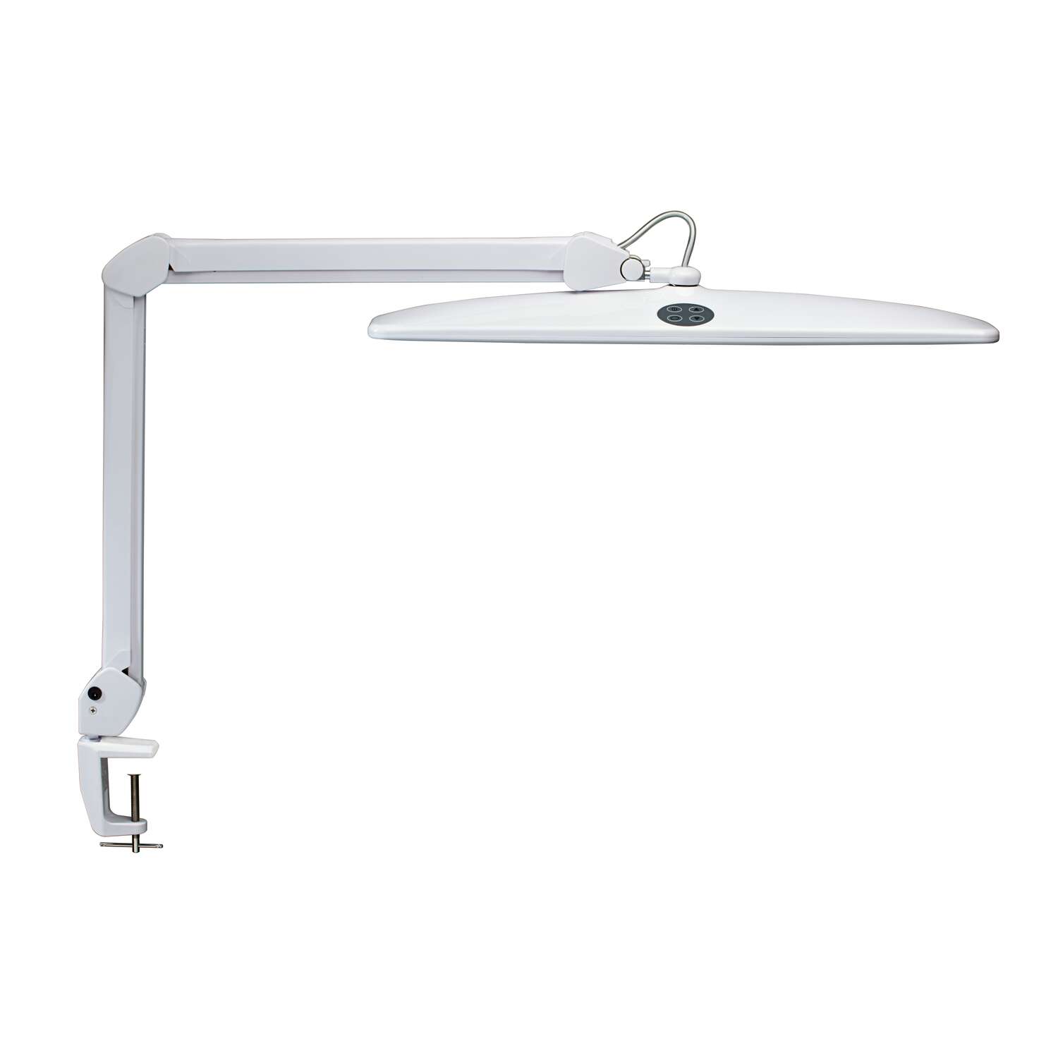 Werkpleklamp LED MAULwork, dimbaar, met tafelklem