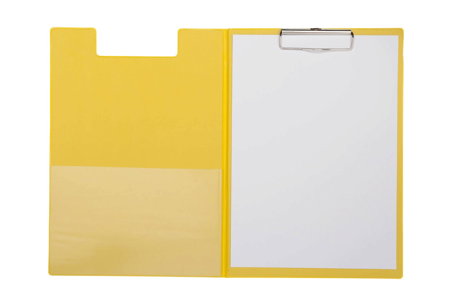 A4 Schreibmappe mit Folien- überzug, gelb