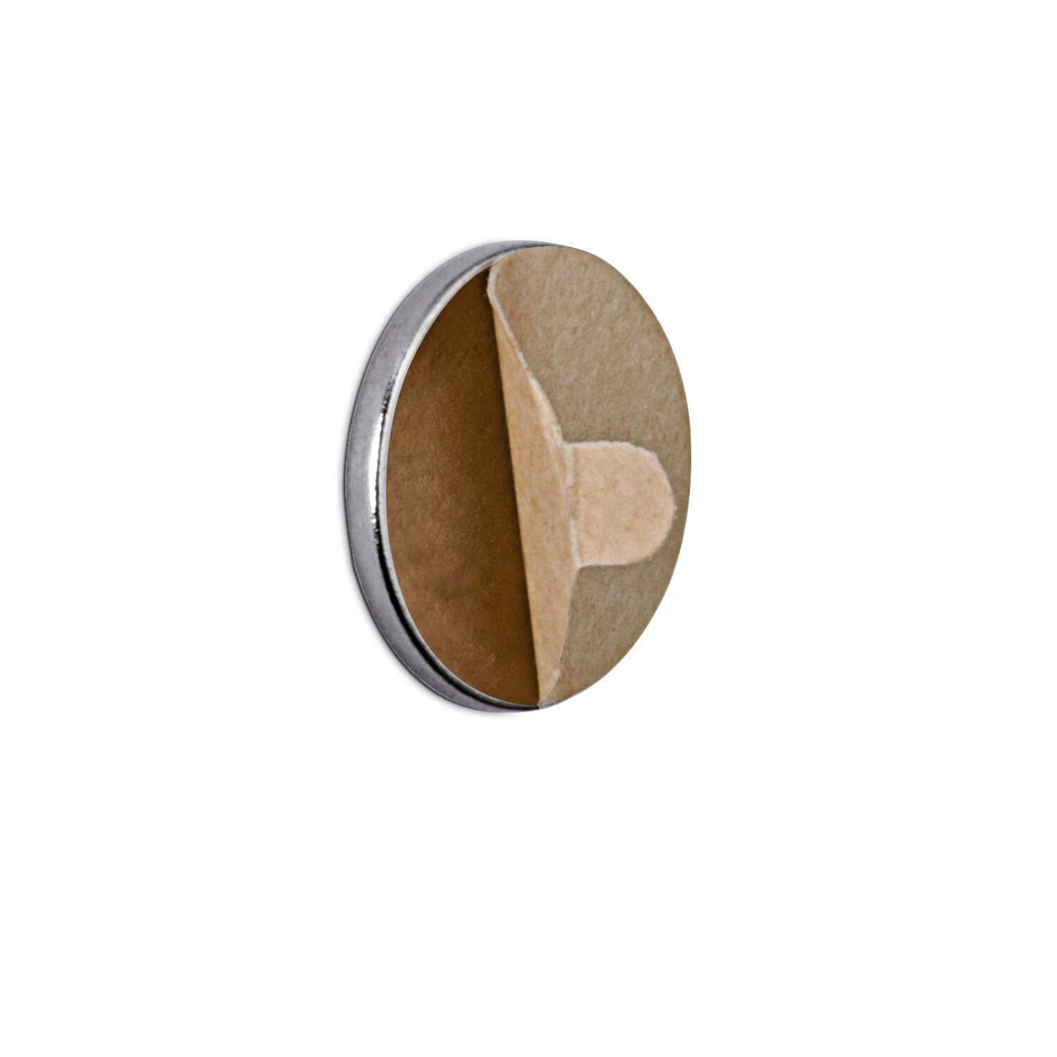 Neodym-Magnet selbstklebend,  Ø 10x1 mm, 0,5 kg, 20 St.