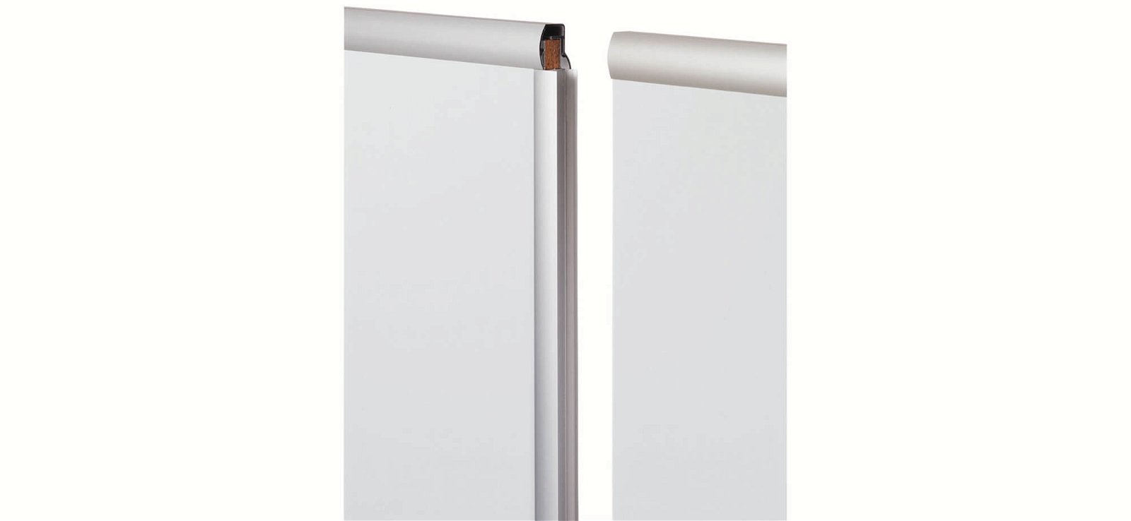 Endlos-Whiteboard Erweite- rung, 120x90 cm, hoch, grau