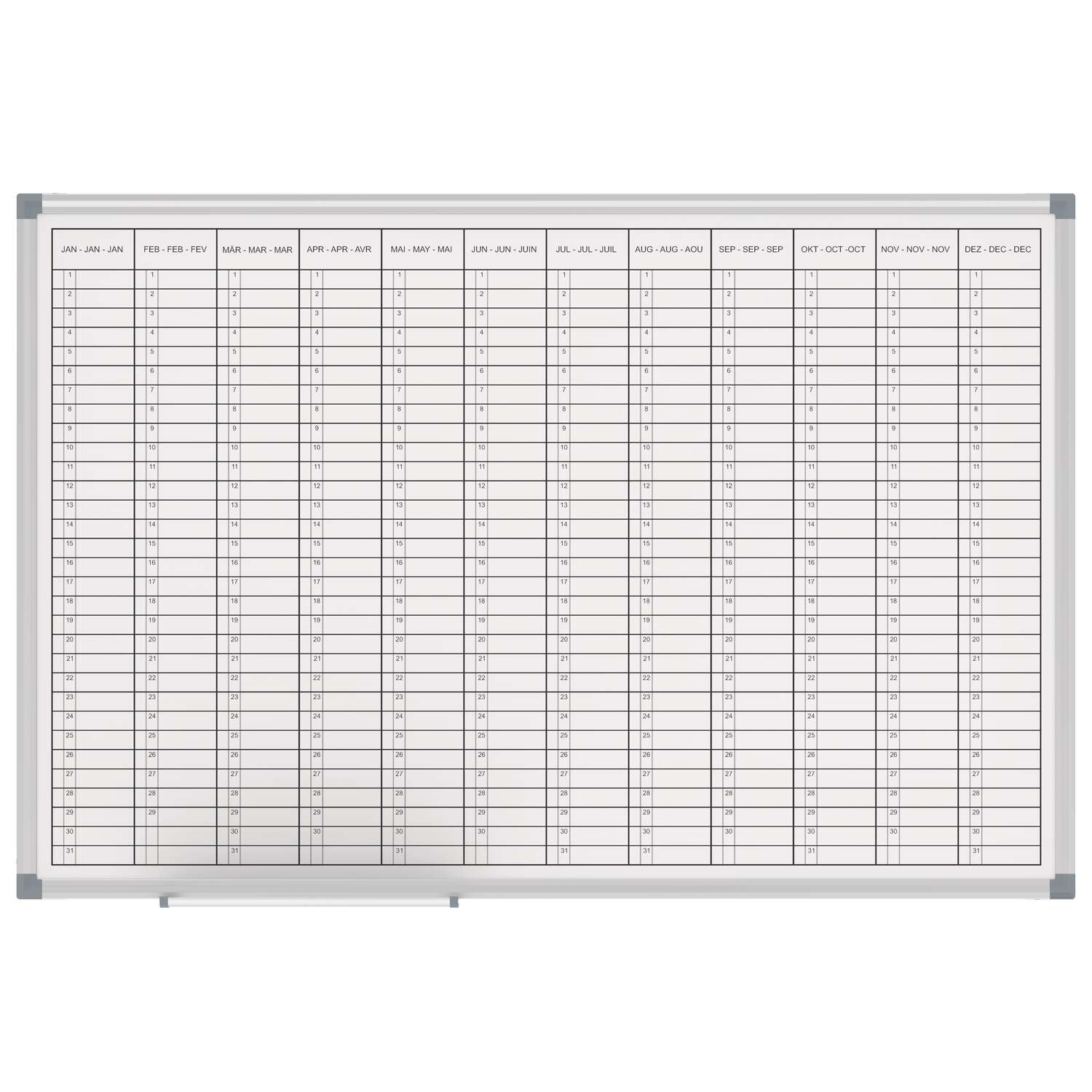 Yearly planner MAULstandard, 60x90 cm