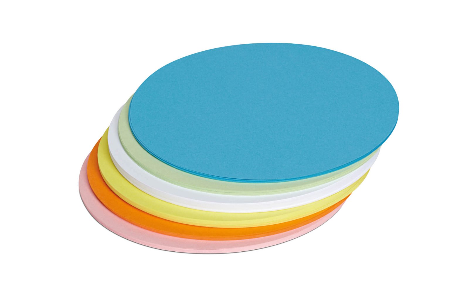Moderationskarten rund, Ø 18,5 cm, 120 St./Pack, farbig sortiert