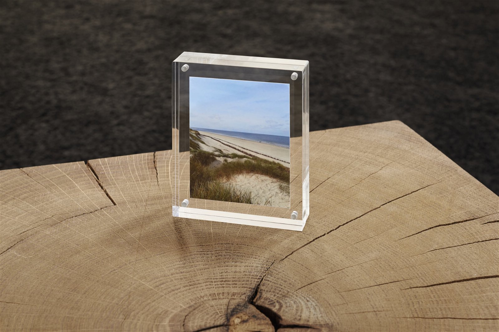 Acryl-Bilderhalter, 17,8 x 12,7 x 3 cm, glasklar