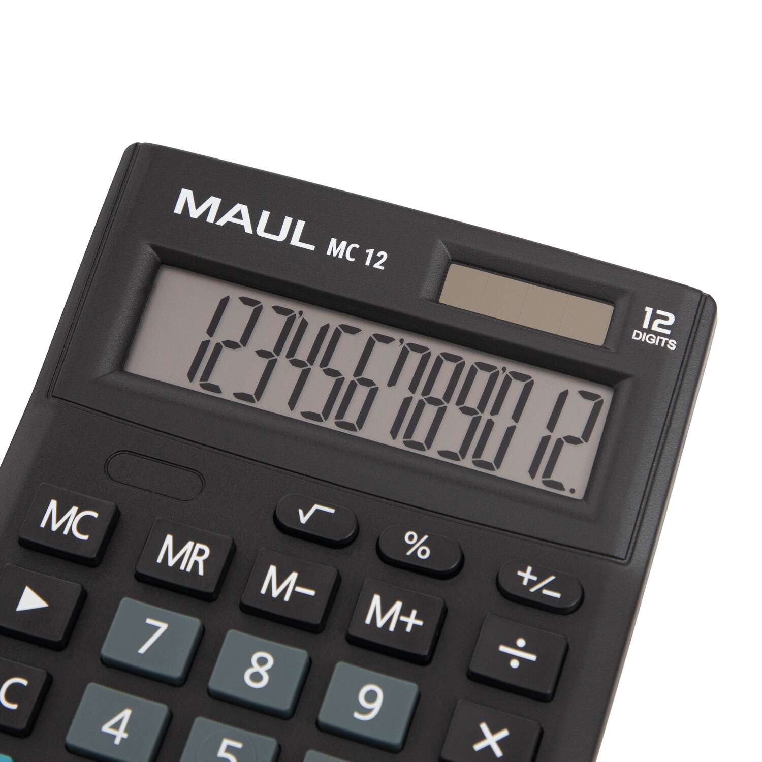 MAUL Desktop Calculator MC 12 Solar Battery 1-line, 12 digits black