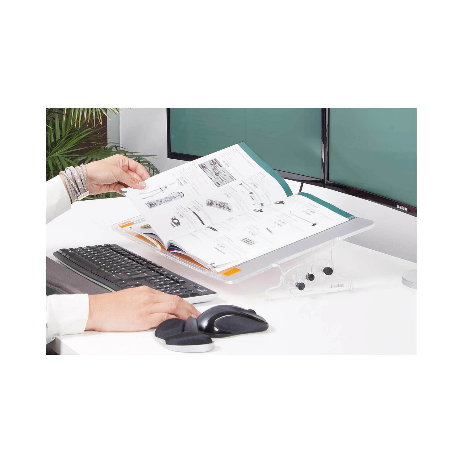 Orgadesk Flex TRA, ergonomische documenthouder