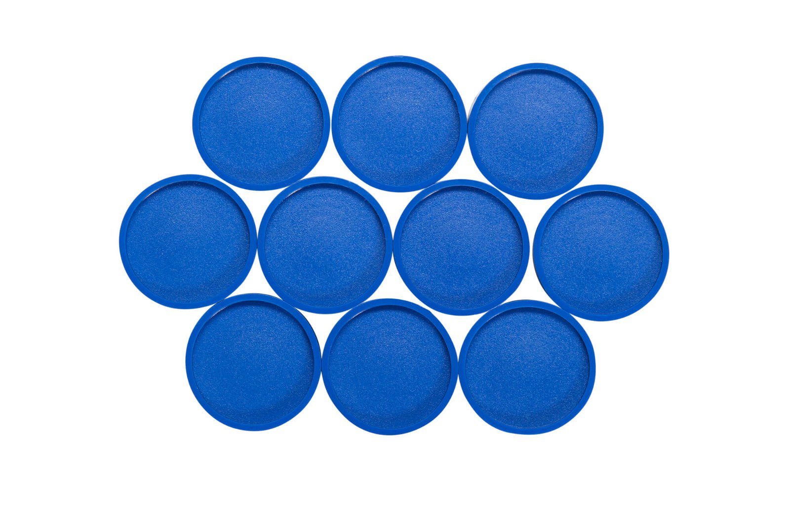 Rund-Magnet, PE Ø 30 mm, 0,6 kg Haftkraft, 10 St./Set, blau