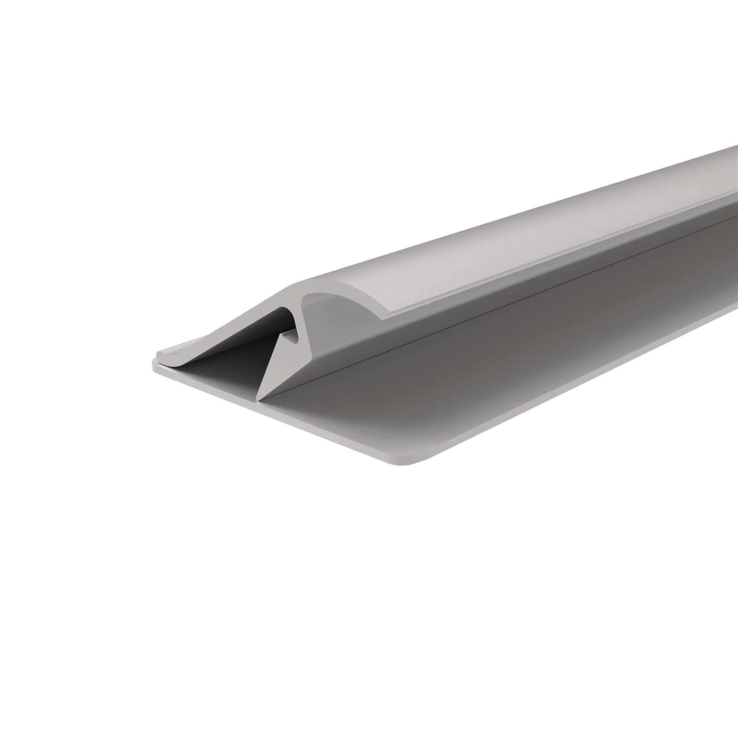 Rail pince aluminium, auto-adhésive longueur 42,8 cm