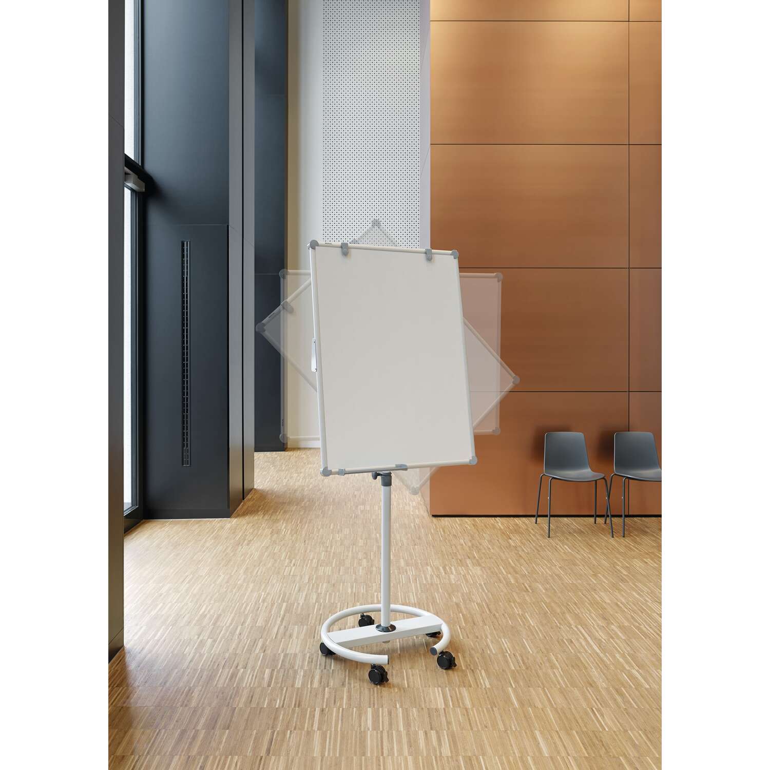 Flipchart MAULoffice, quattro gambe, bianco