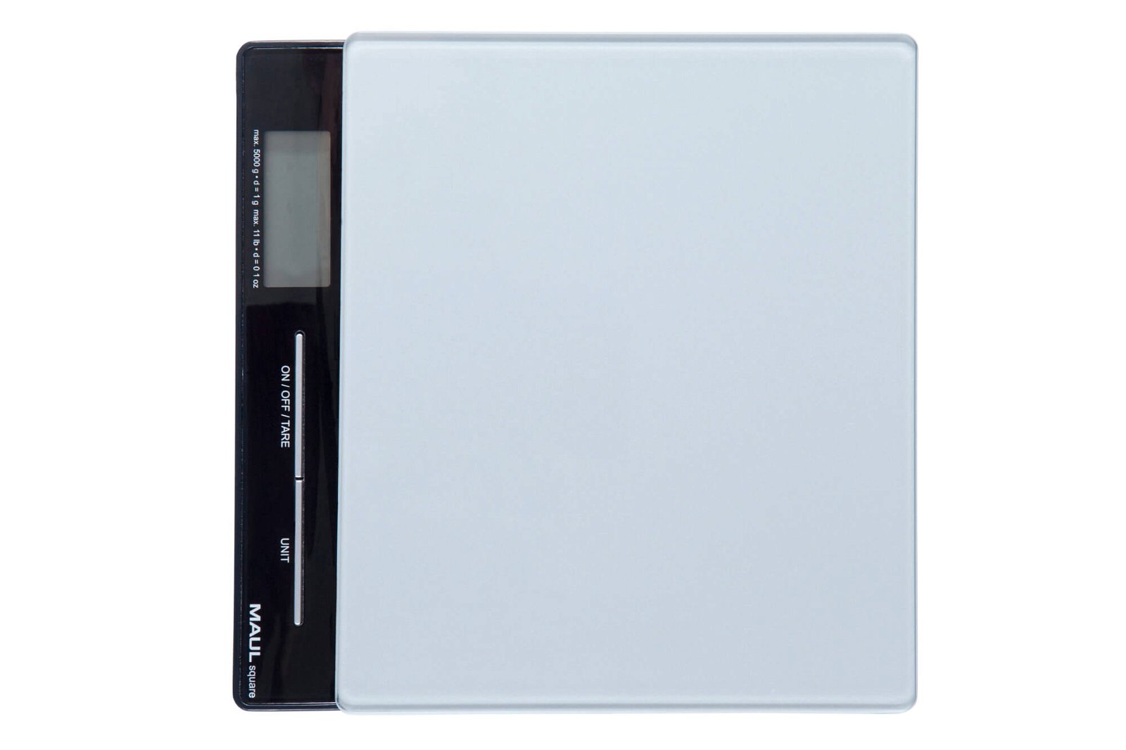 Briefwaage MAULsquare mit Batterie, 5000 g, silber 