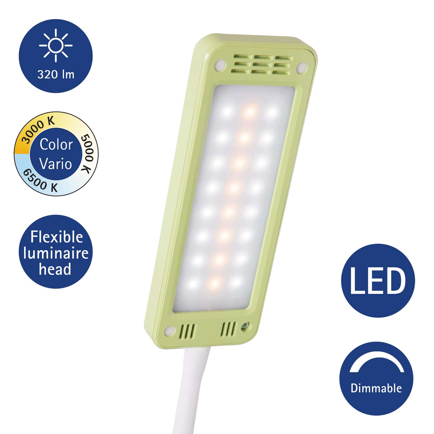 Bureaulamp LED MAULpearly colour vario, dimbaar