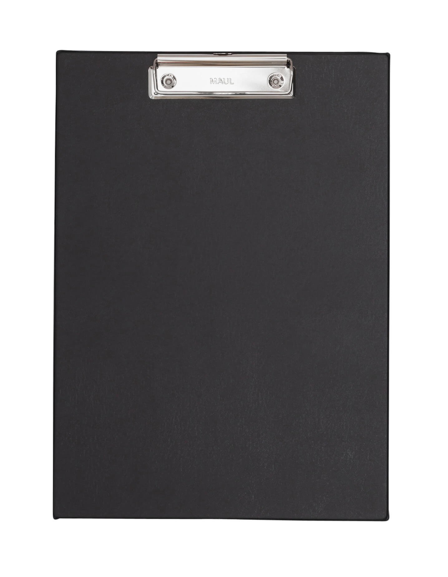 A4 Schreibplatte mit Folien- überzug und Klarsichtfach, schwarz