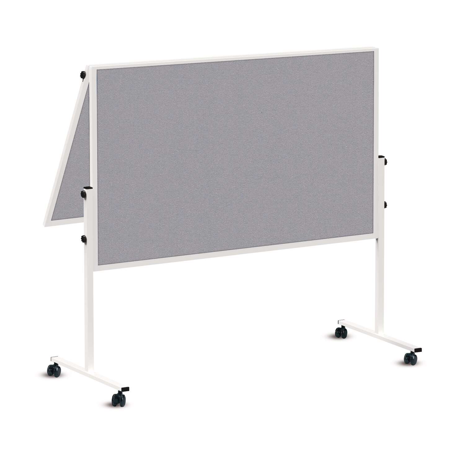 Lavagna pieghevole per moderazione MAULsolid feltro grigio 150x120cm