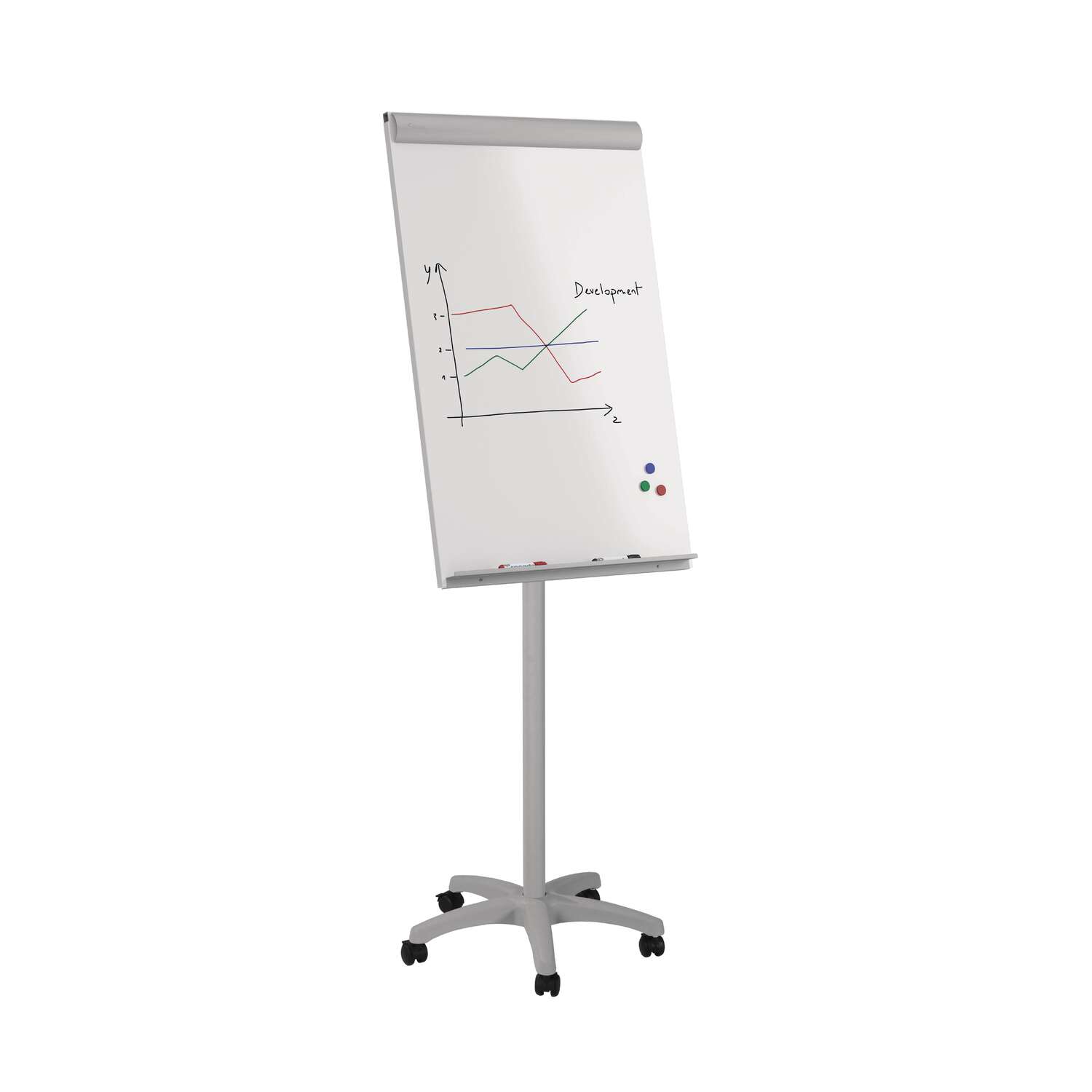 Rocada Flipchart ECONOMY 68 x 186 x 64 cm grau