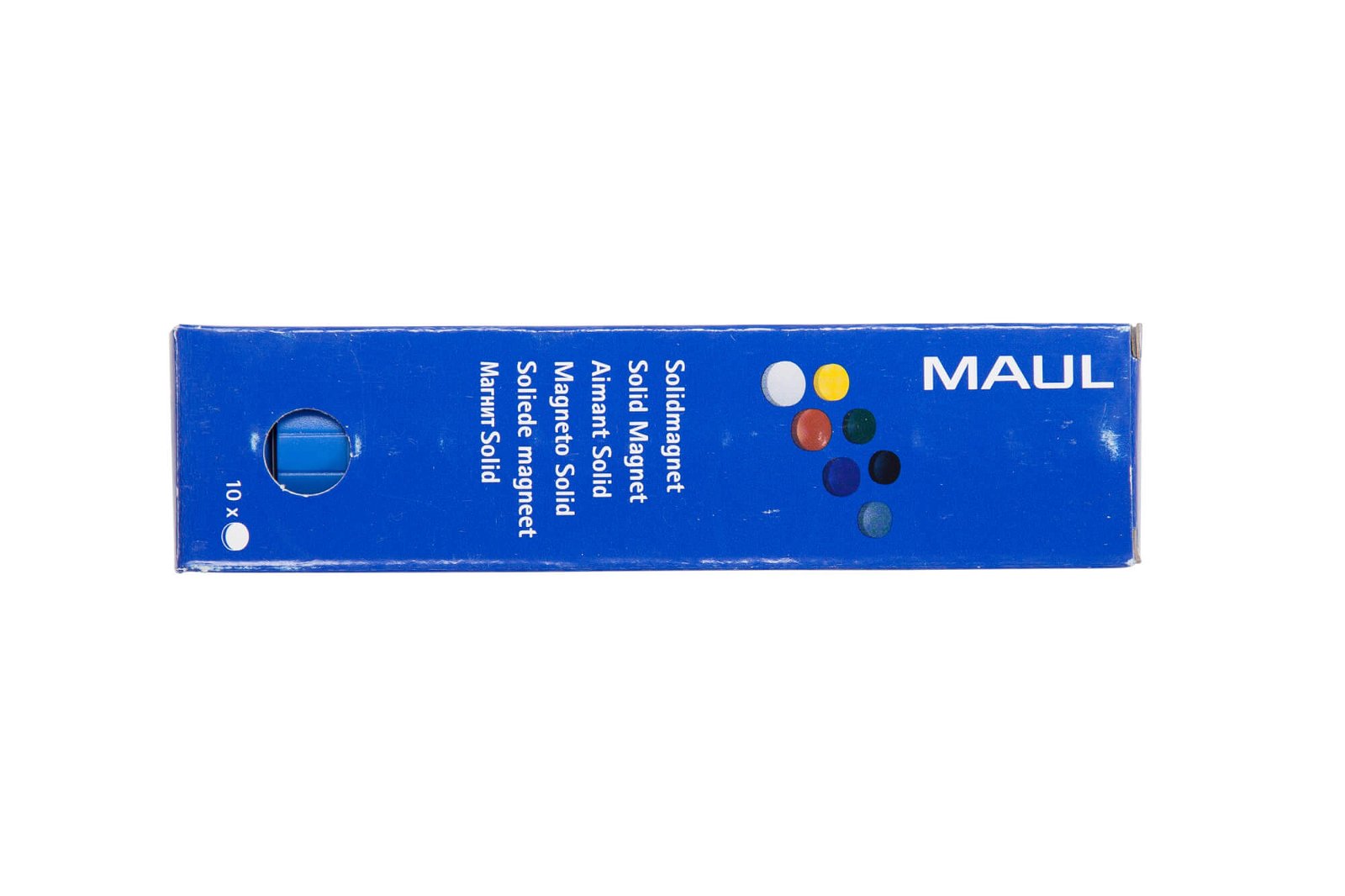Magnet MAULsolid Ø 38 mm, 2,5 kg Haftkraft, 10 St./Ktn., blau