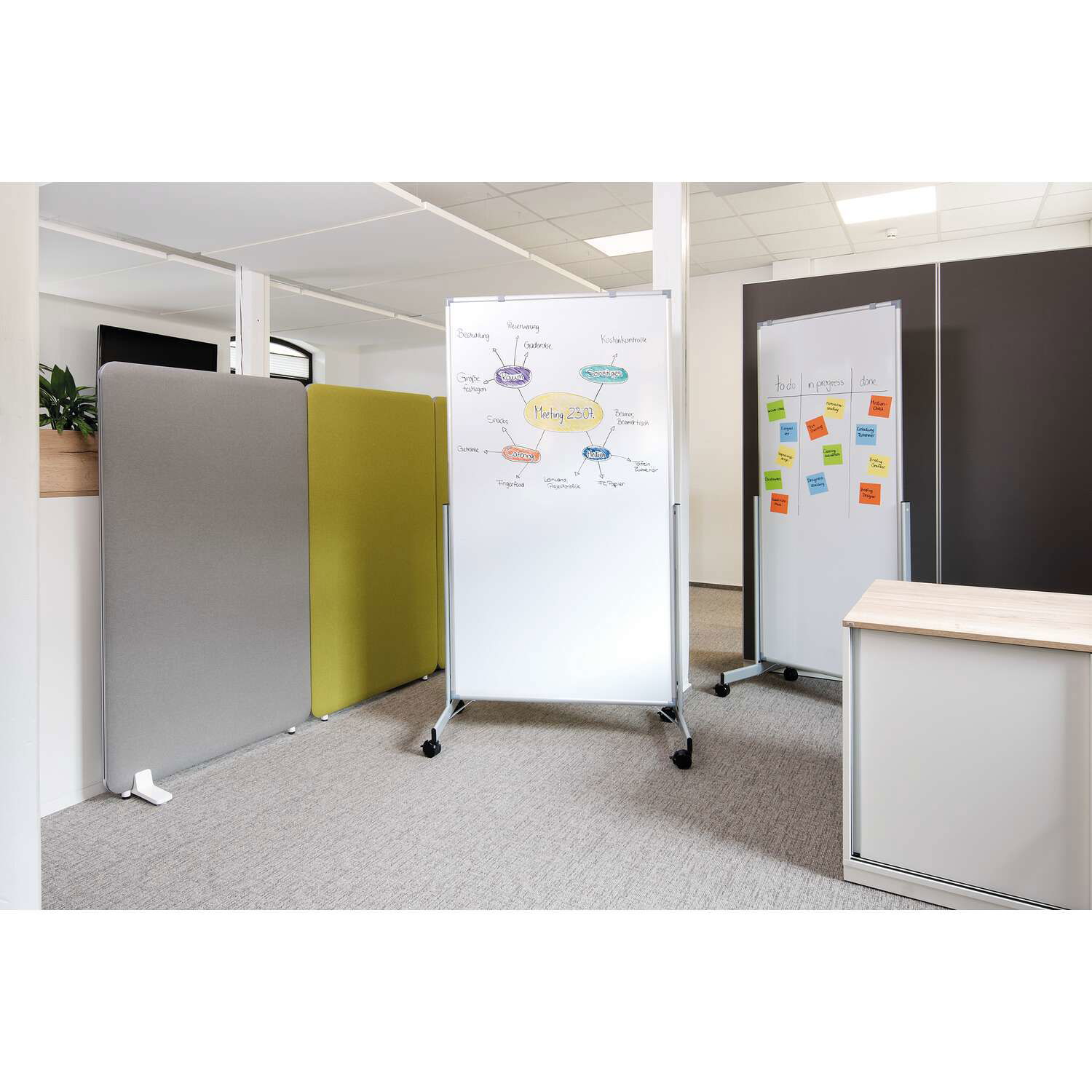 Whiteboard mobil MAULpro easy2move 100x180 cm