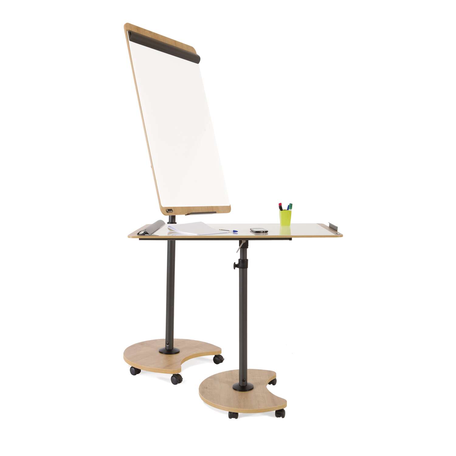 Rocada Flipchart NATURAL 62 x 67 x 200 cm anthrazit eiche