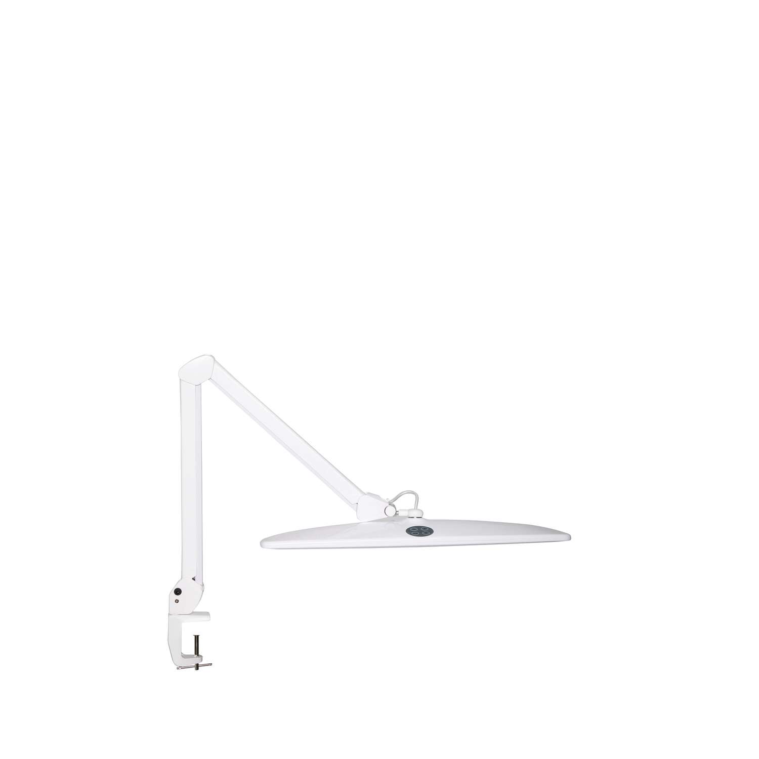 Werkpleklamp LED MAULwork, dimbaar, met tafelklem