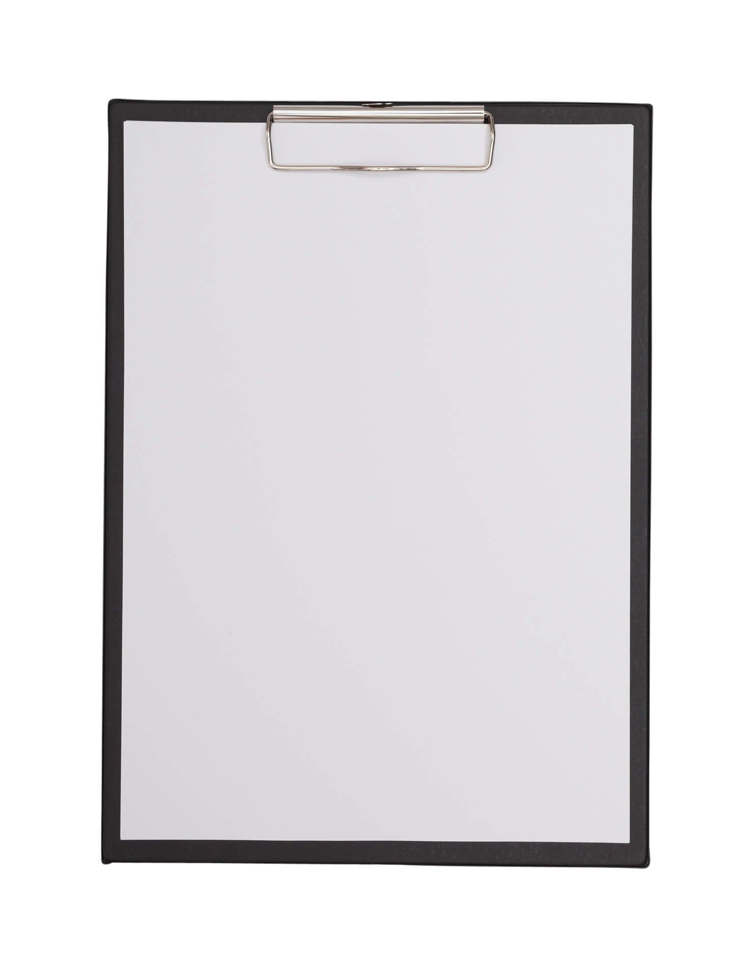 A4 Schreibplatte mit Folien- überzug und Klarsichtfach, schwarz