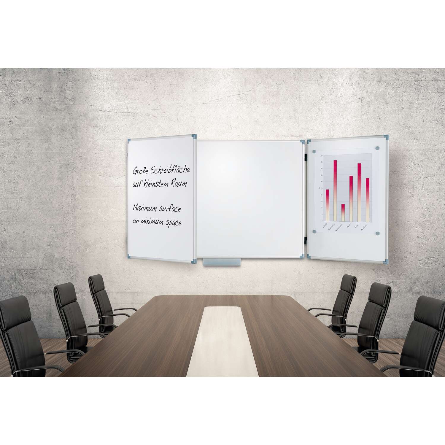 Whiteboard Klapptafel MAULpro, 100x150 cm