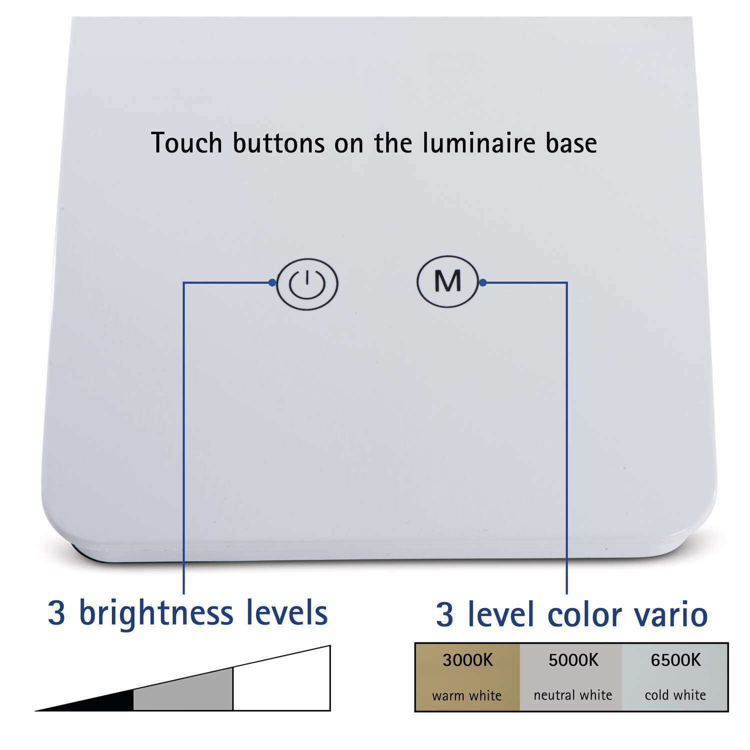 LED-Tischleuchte MAULpearly colour vario, dimmbar