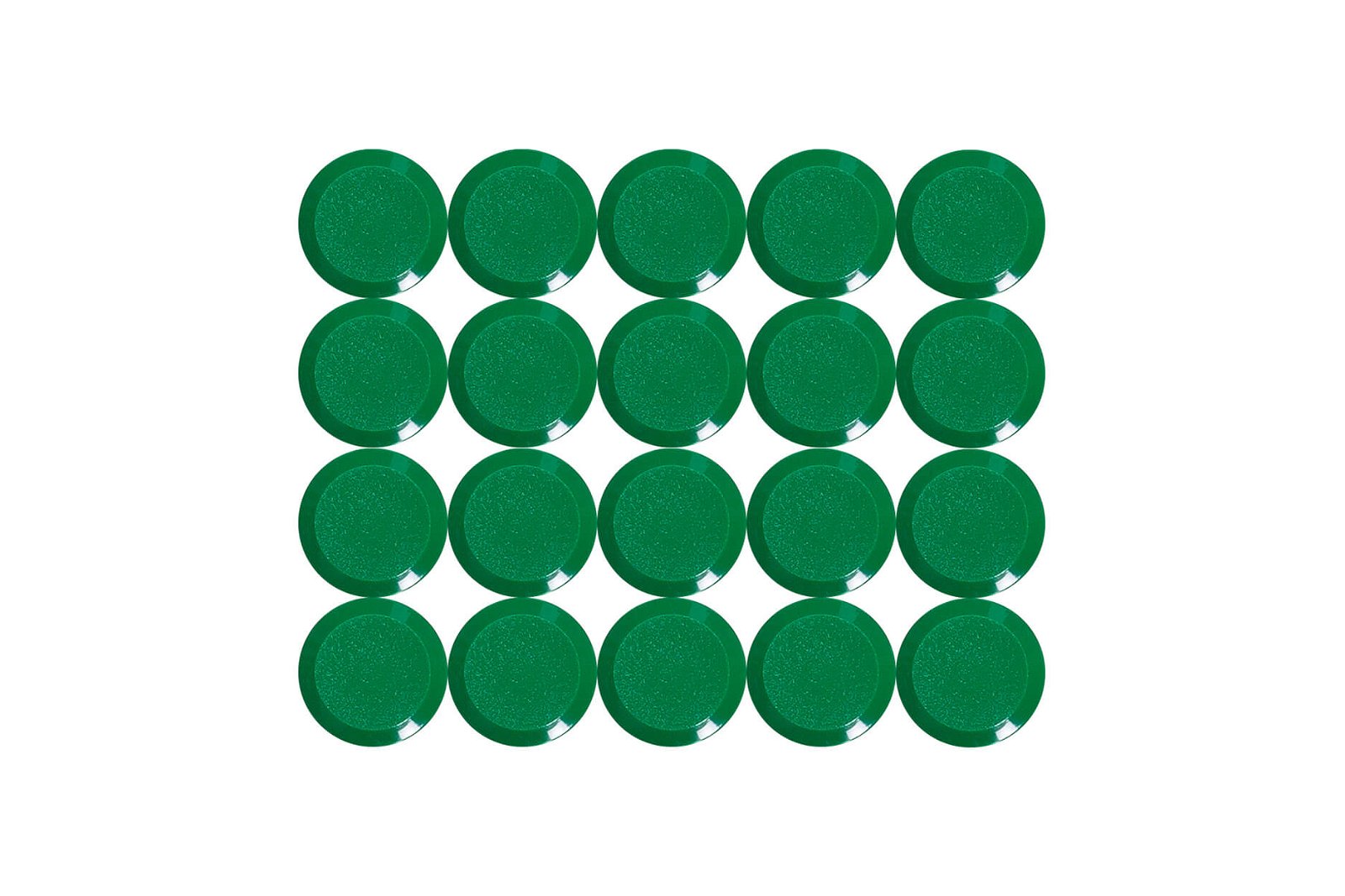 Facetterand-Magnet MAULpro Ø 15 mm, 0,17 kg, 20 St./Set, grün