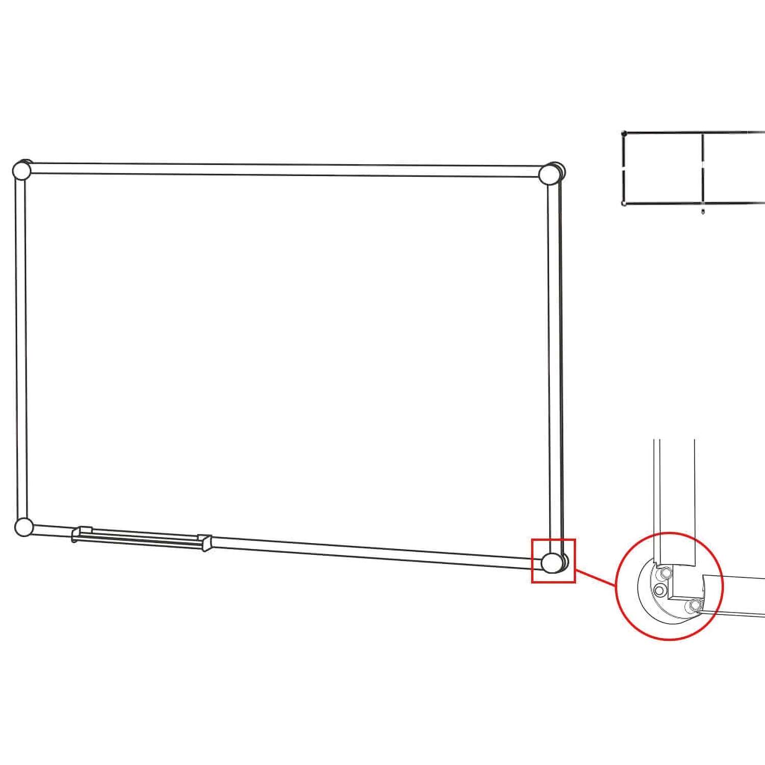 Corner element for hanging boards 2000 MAULpro