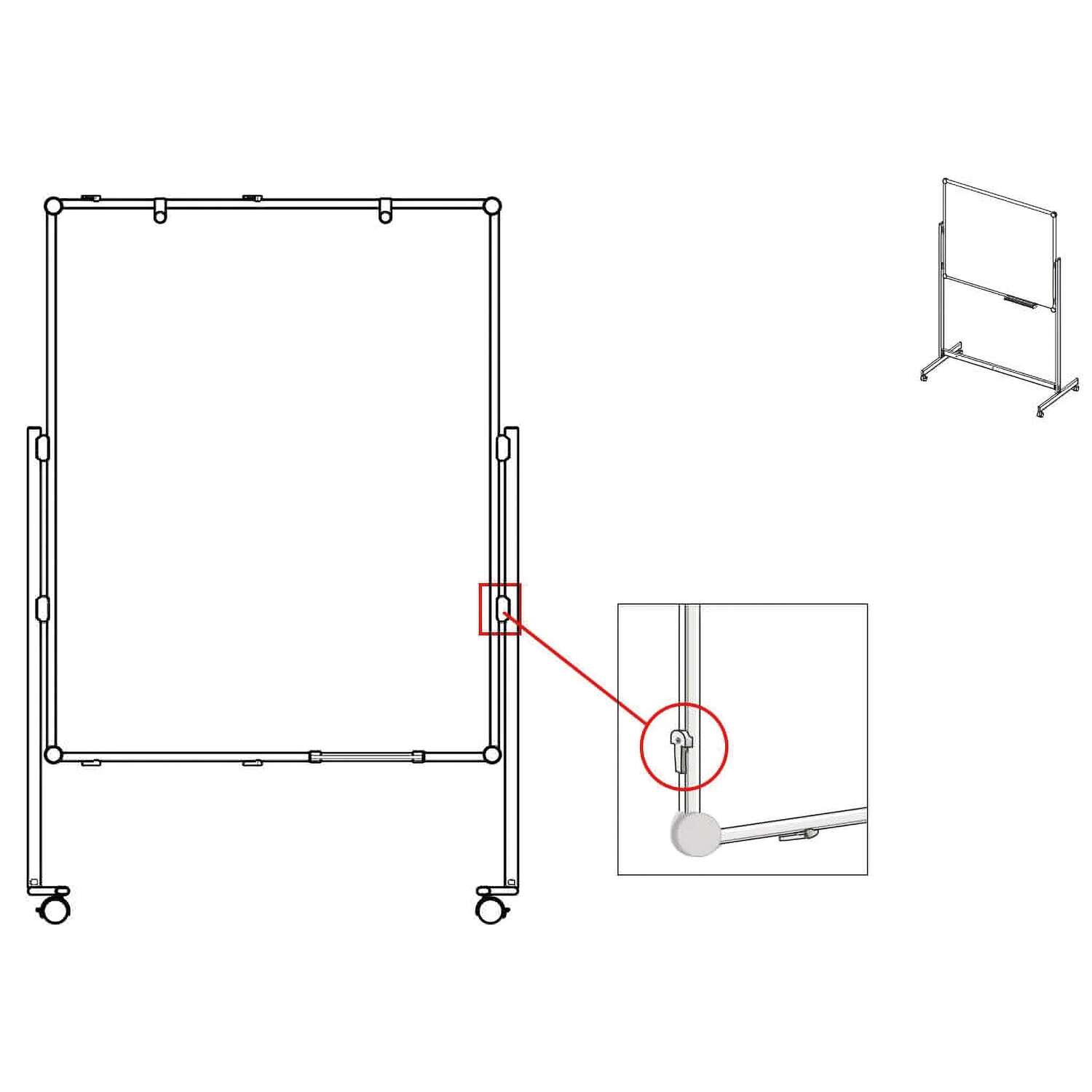 Holder for moderation boards and mobile whiteboards MAULpro