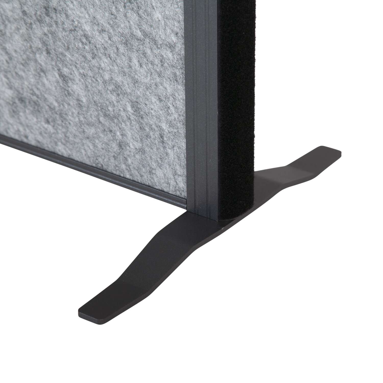 Partition wall MAULconnecto 3x acoustic dark grey, feet